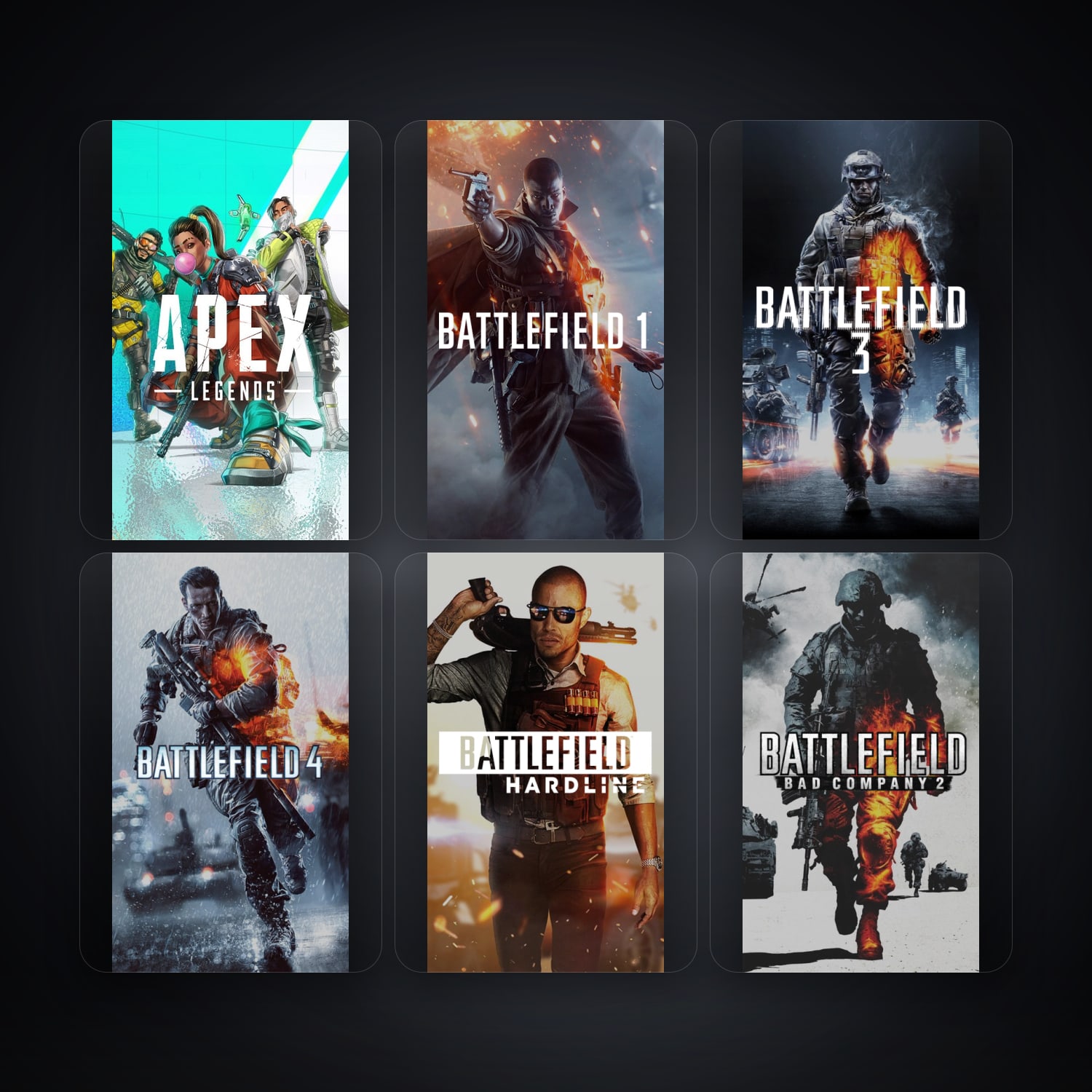 EA account — Apex Legends + Battlefield 1 — SE — 8 games — HabibiAccounts