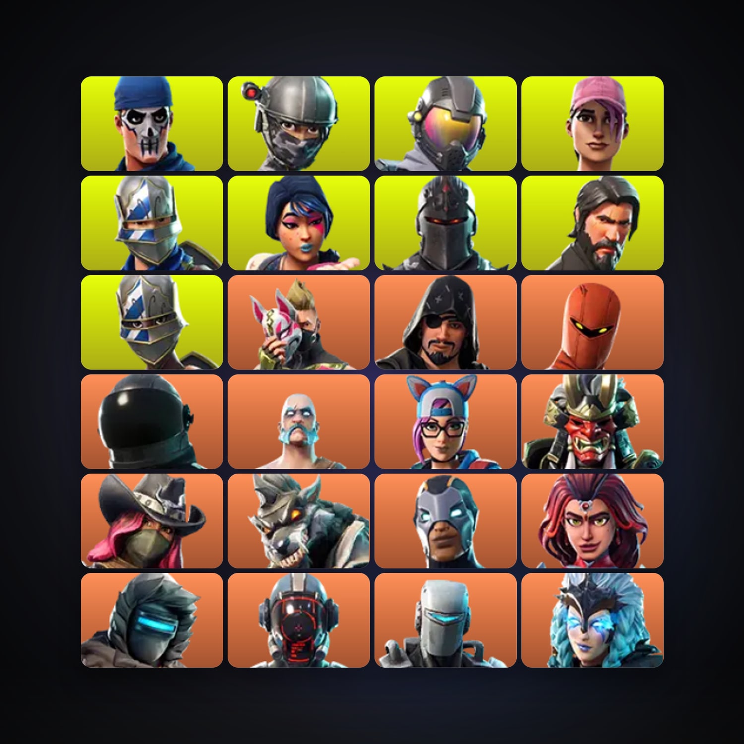 Fortnite account with Carbide & Drift — 49 skins — 1.1K V-Bucks — lvl 535 — HabibiAccounts