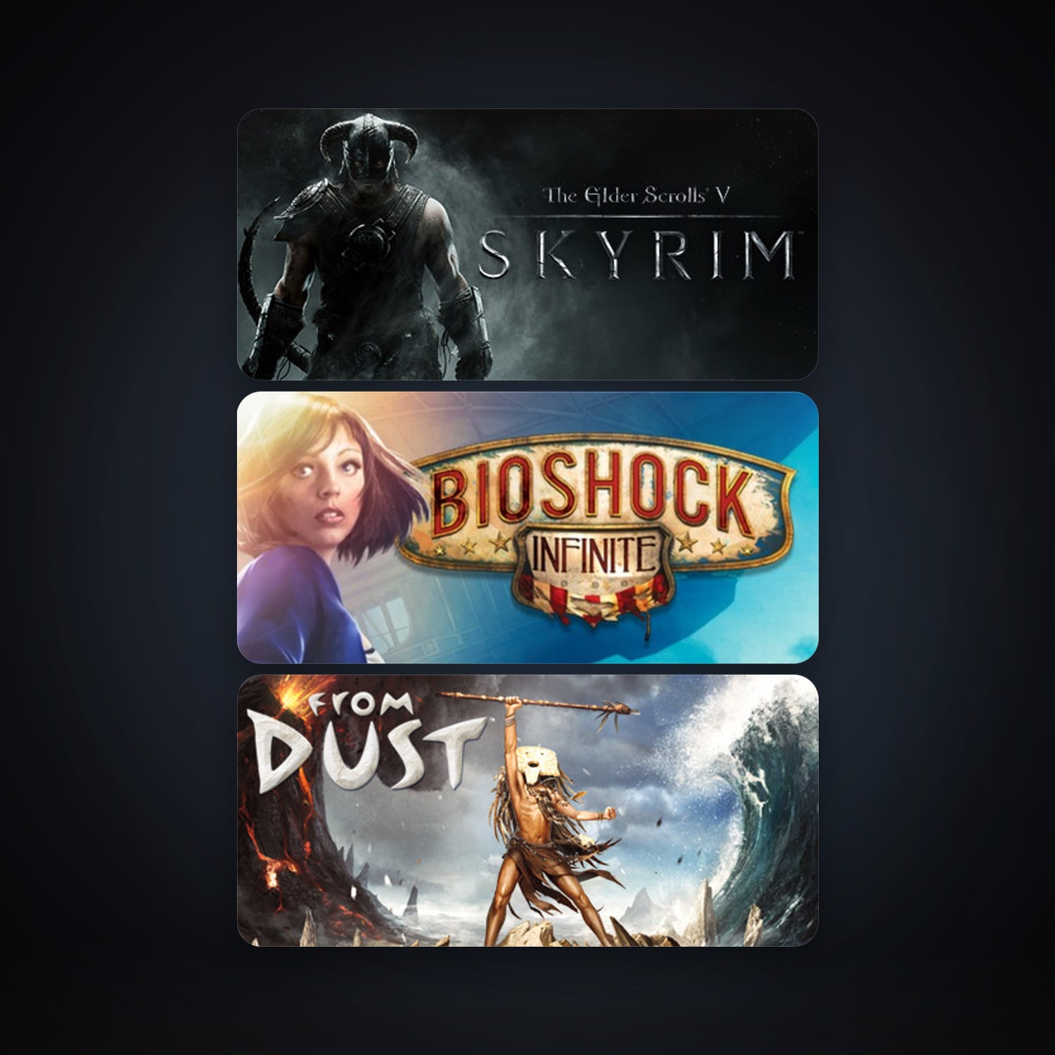 BioShock Infinite + From Dust, 3 games, clean — HabibiAccounts
