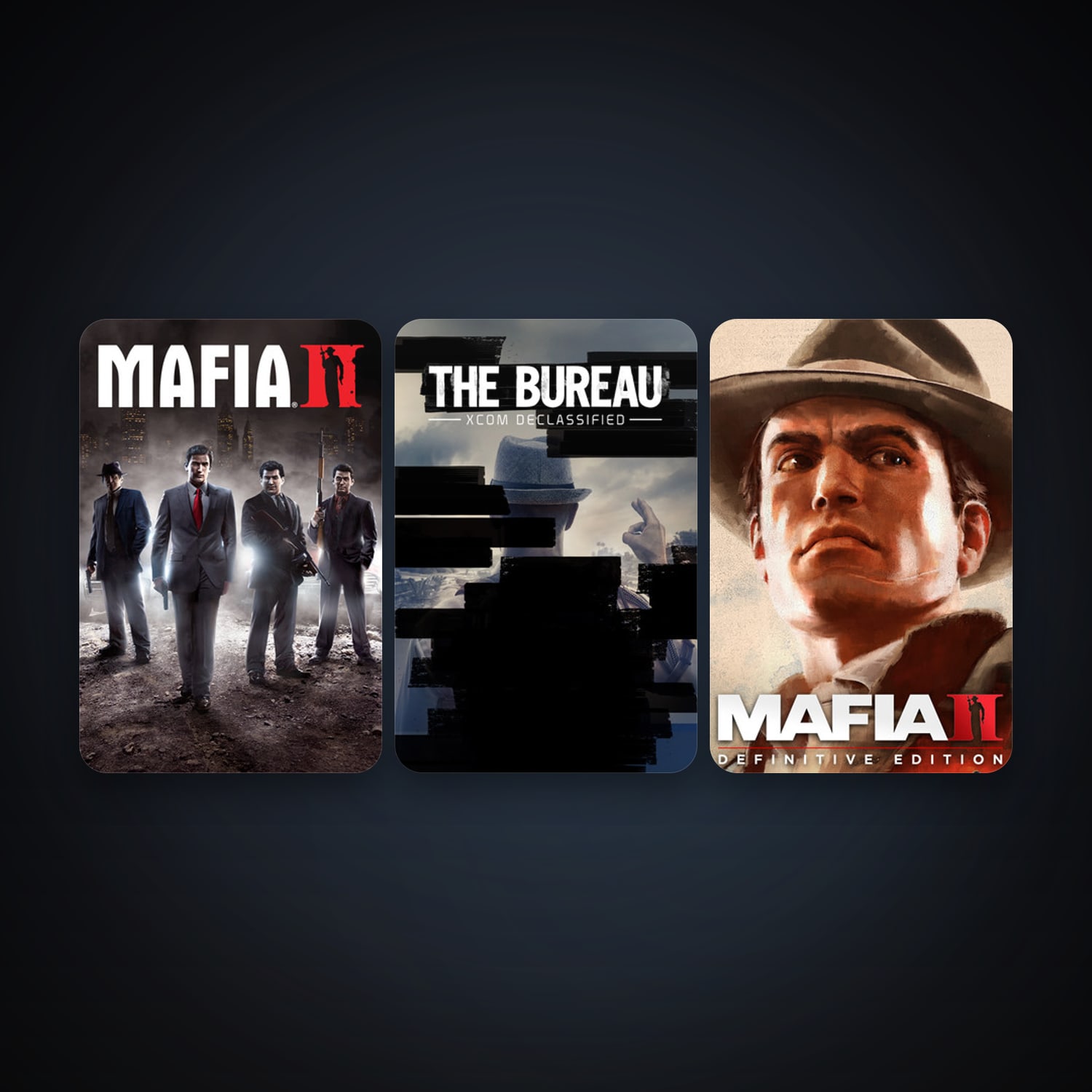 Mafia II + The Bureau: XCOM Declassified, 3 games, clean — HabibiAccounts