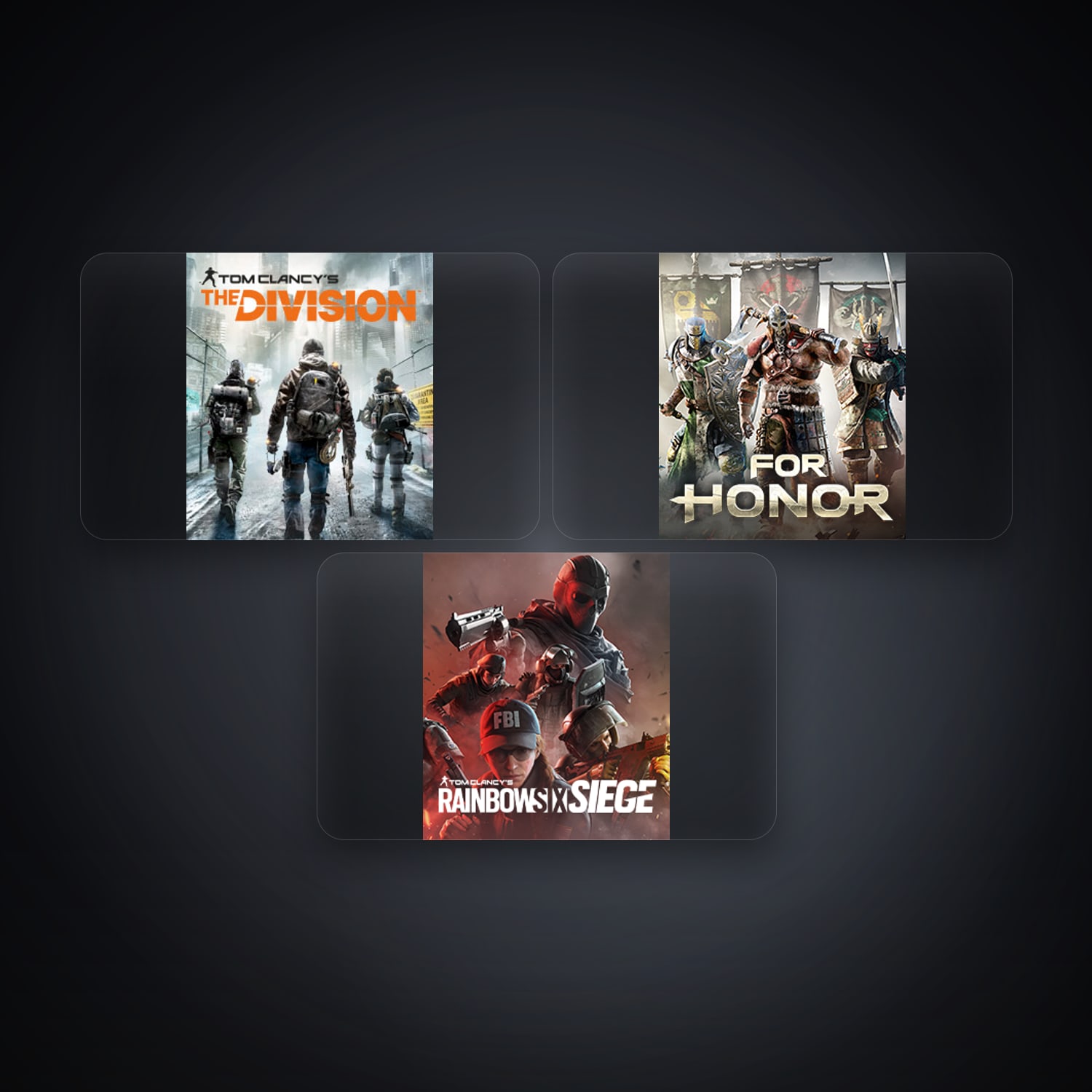 Ubisoft account — Tom Clancy's The Division + For Honor — DE — 3 games — HabibiAccounts