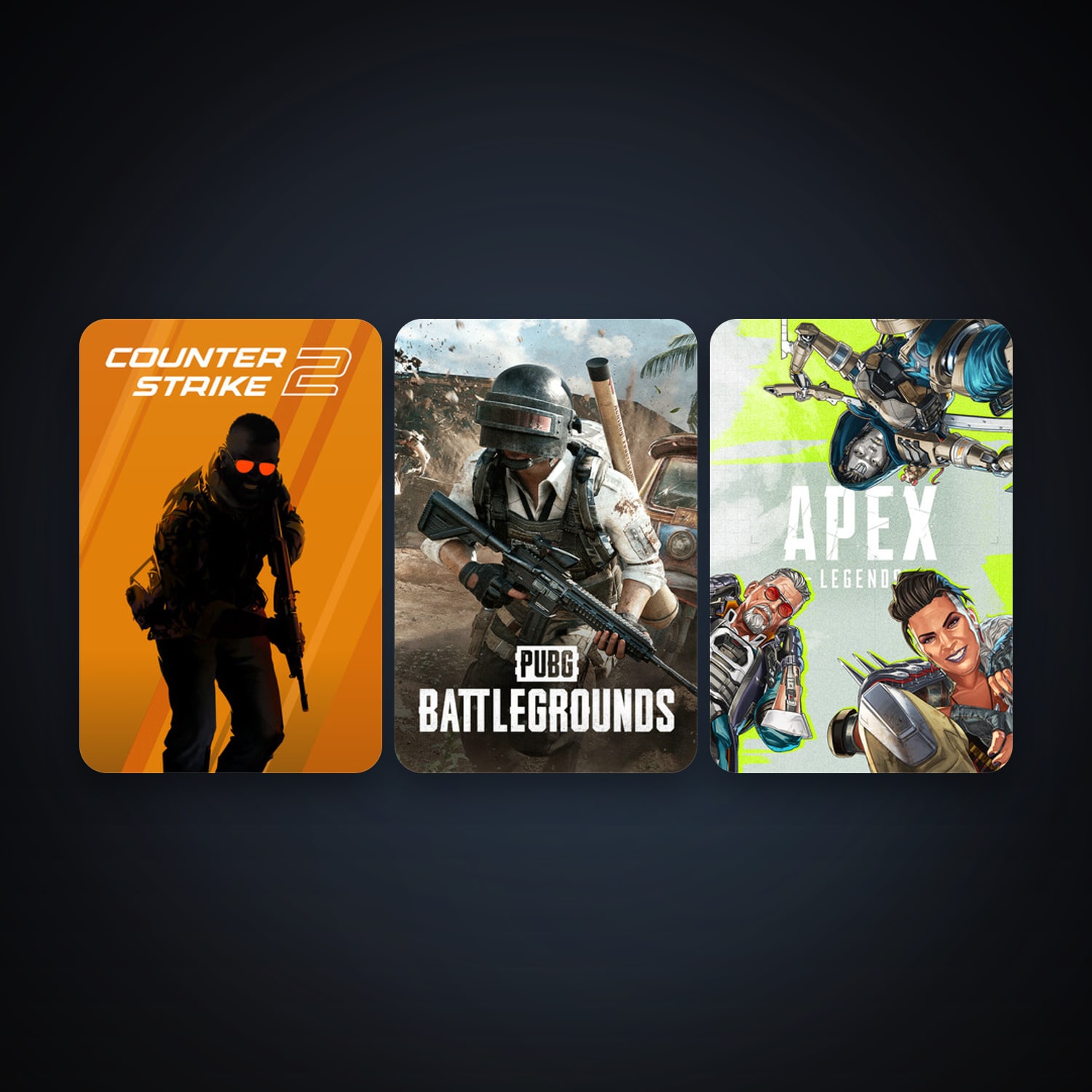 CS2 Prime + PUBG: BATTLEGROUNDS, 3 games, clean — HabibiAccounts