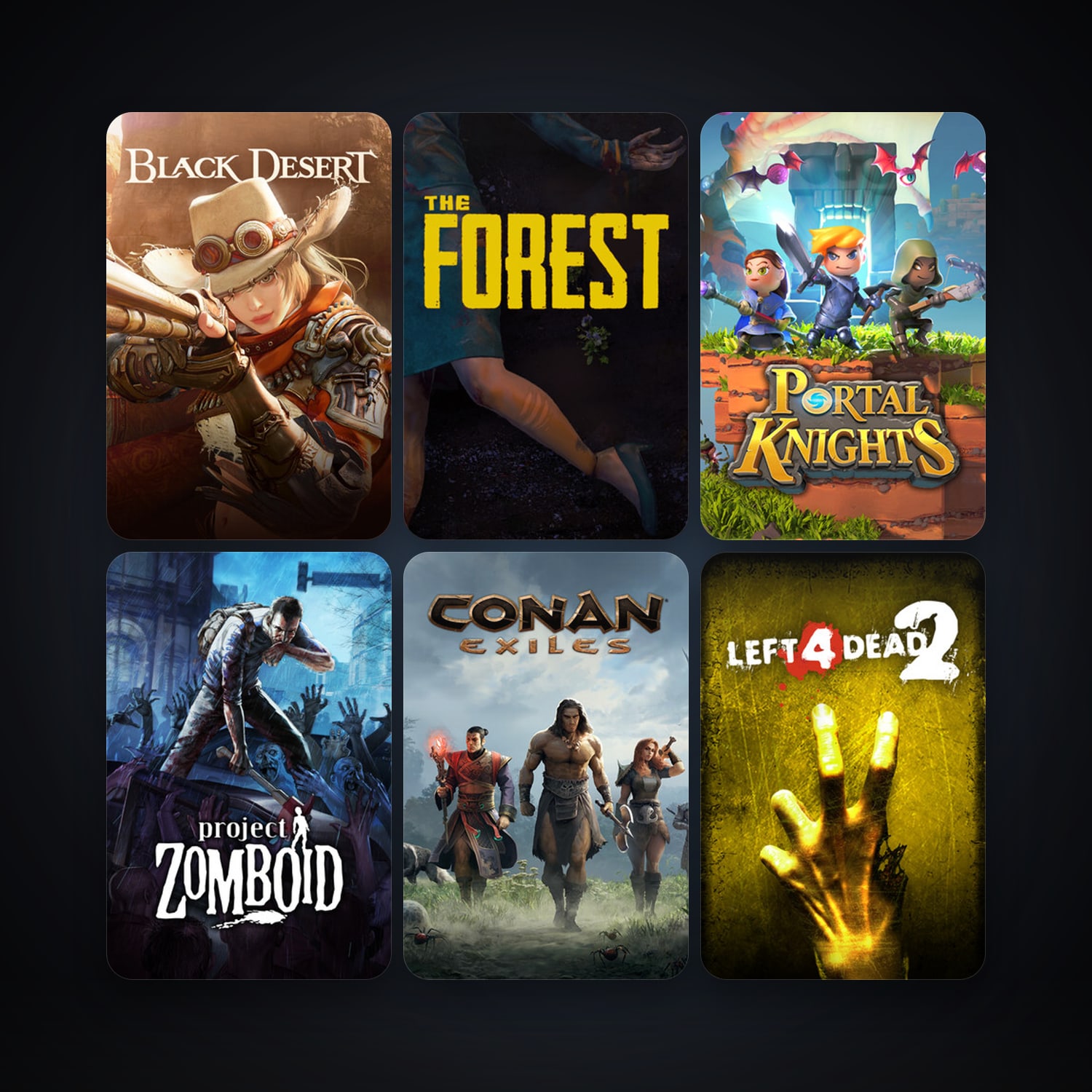 Left 4 Dead 2 + Project Zomboid, 14 games, clean — HabibiAccounts