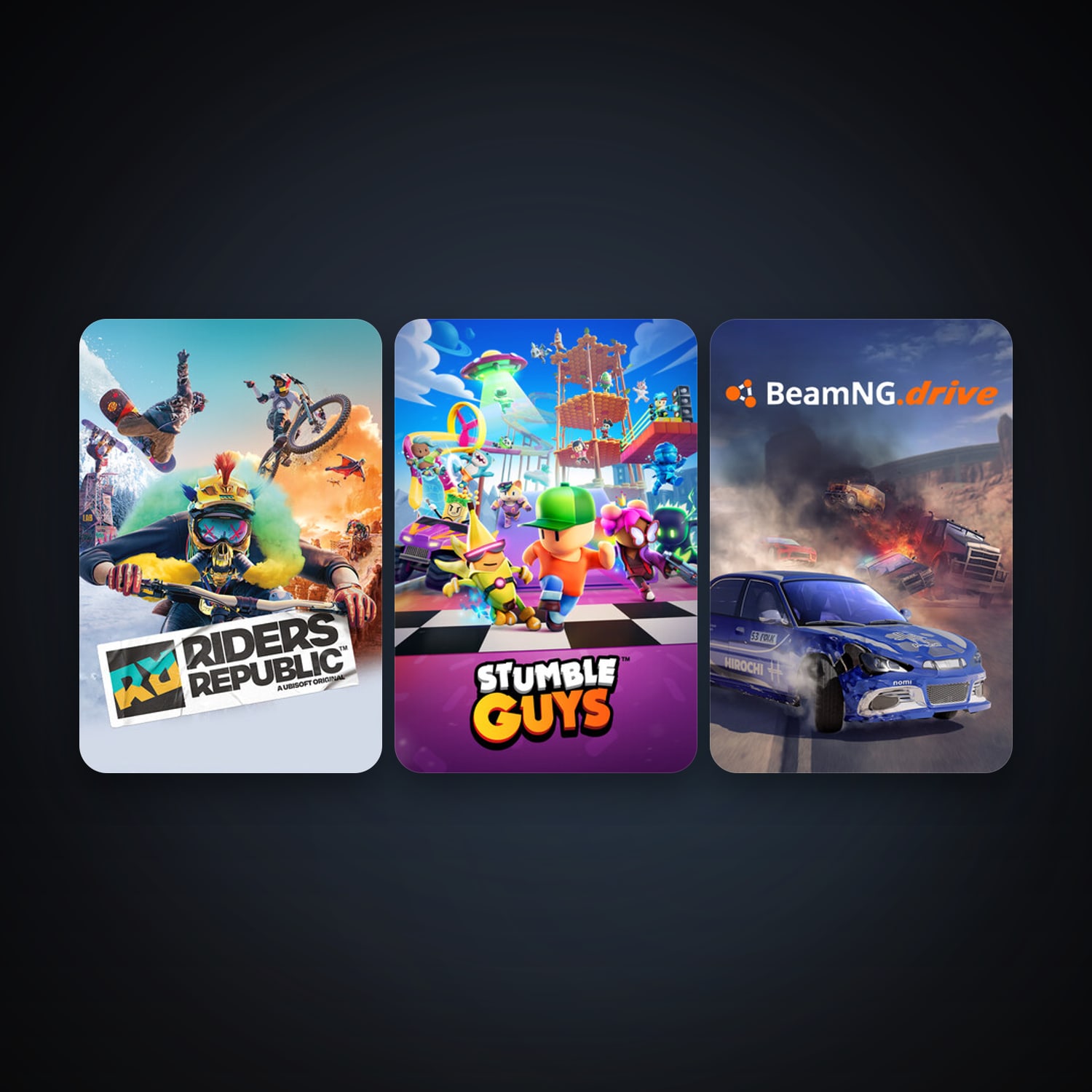 Steam account: BeamNG.drive + Stumble Guys, 5 games, clean — HabibiAccounts