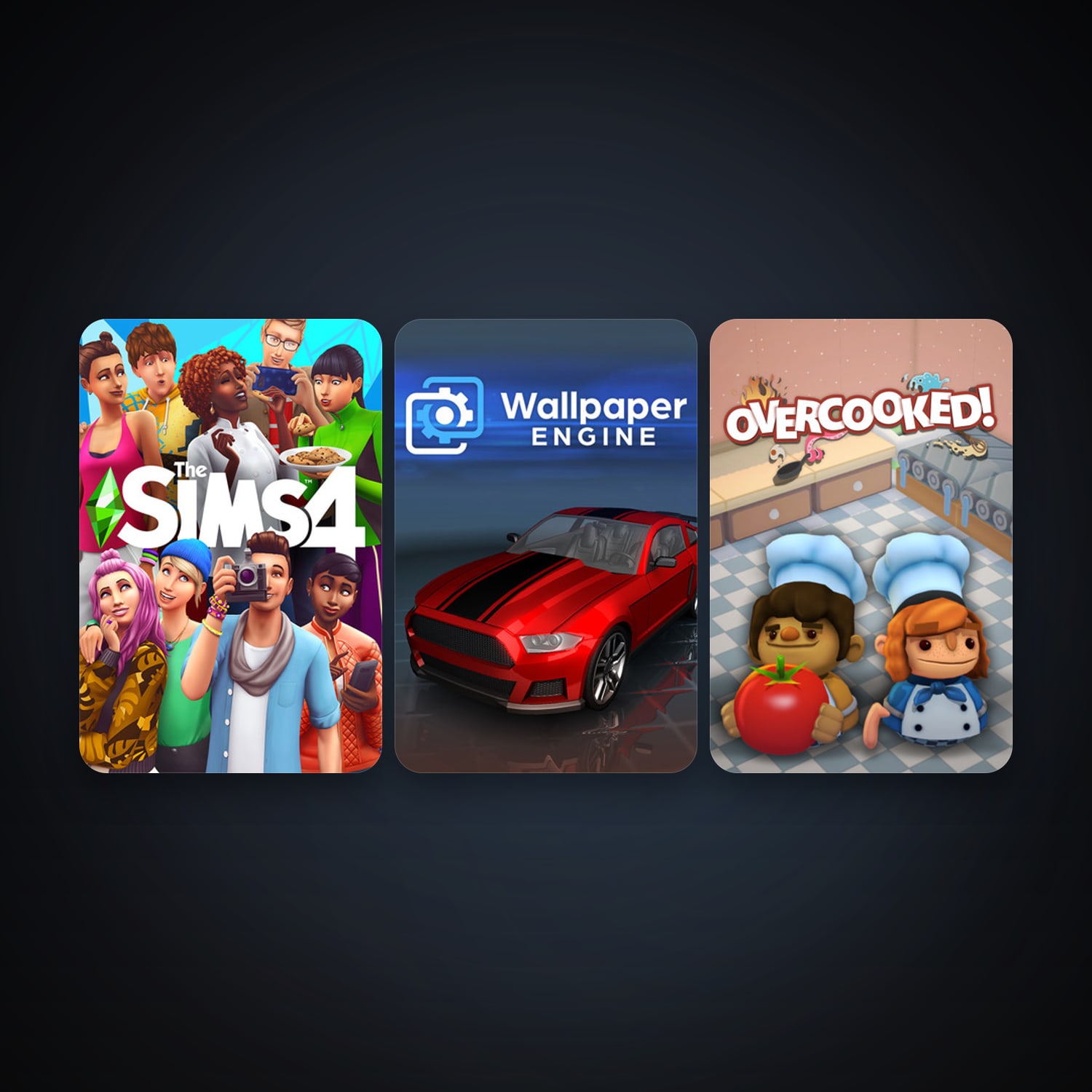 Steam account: Wallpaper Engine + Overcooked, 5 games, clean — HabibiAccounts