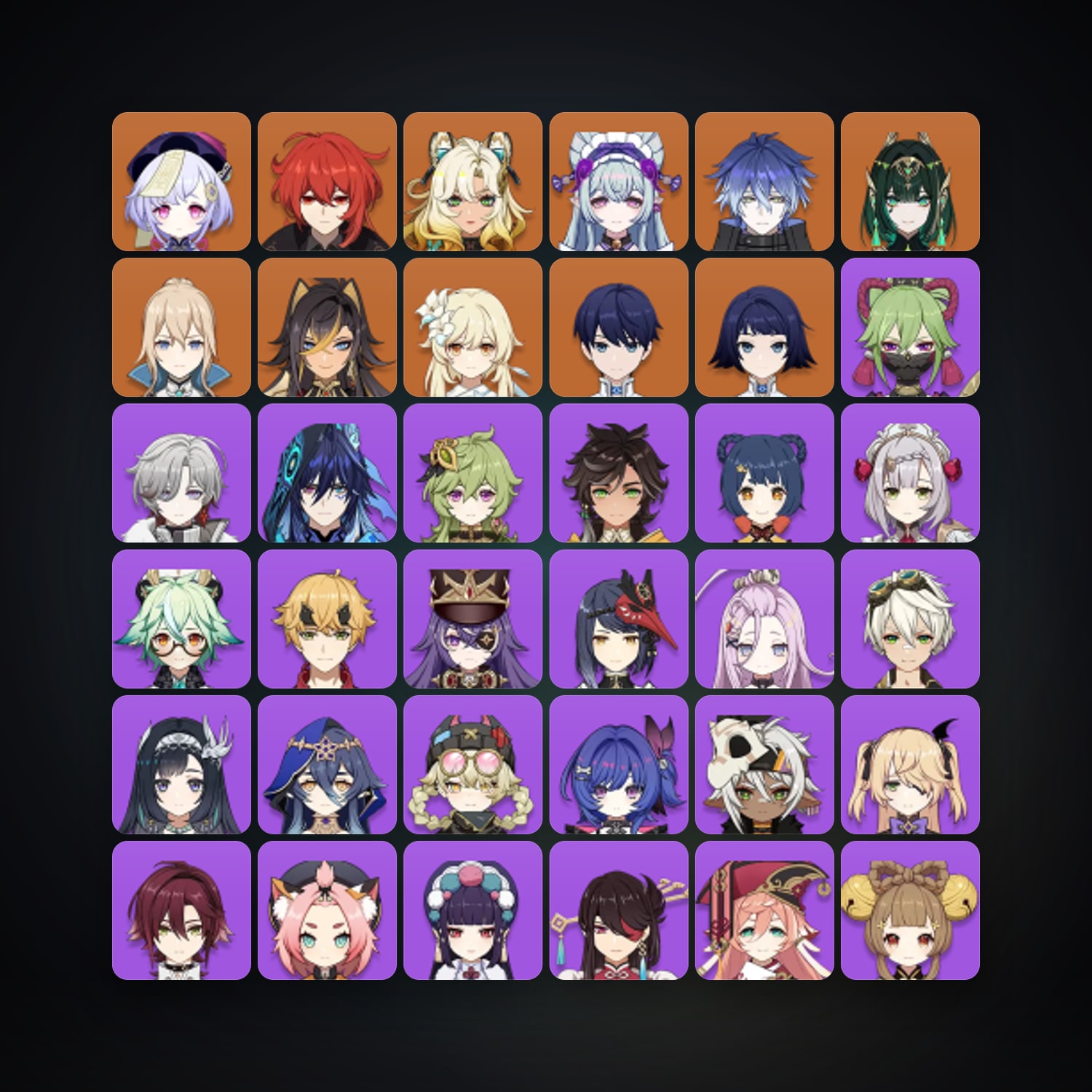 جينشن إمباكت | AR 56 | 51 شخصية | 8× 5★ — HabibiAccounts
