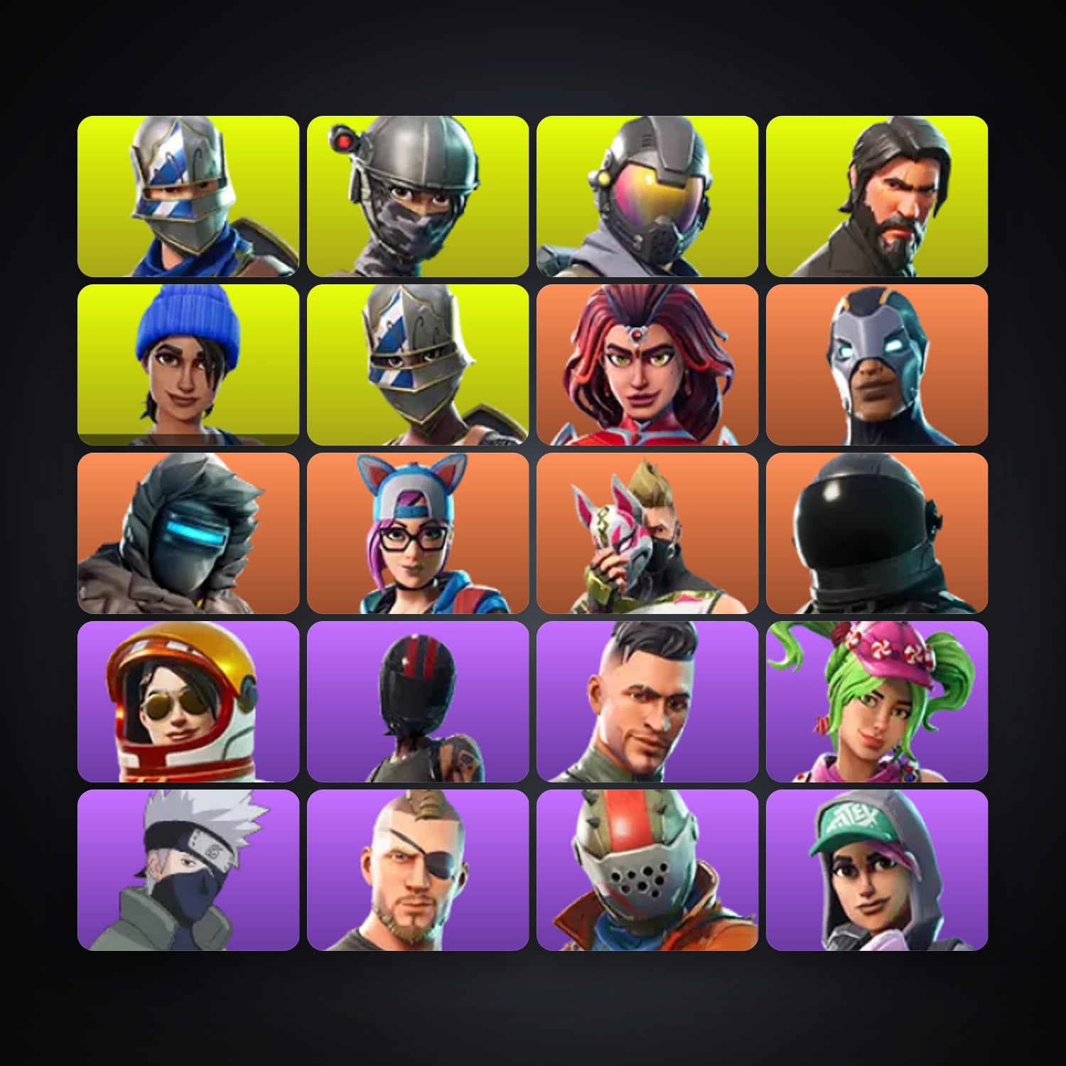 Fortnite account with Carbide & Drift — 25 skins — 100 V-Bucks — lvl 370 — HabibiAccounts