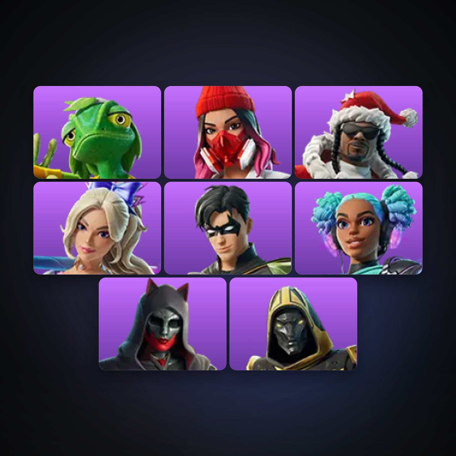 Fortnite account with Ziggy & Yulejacket — 8 skins — 500 V-Bucks — lvl 348 — HabibiAccounts