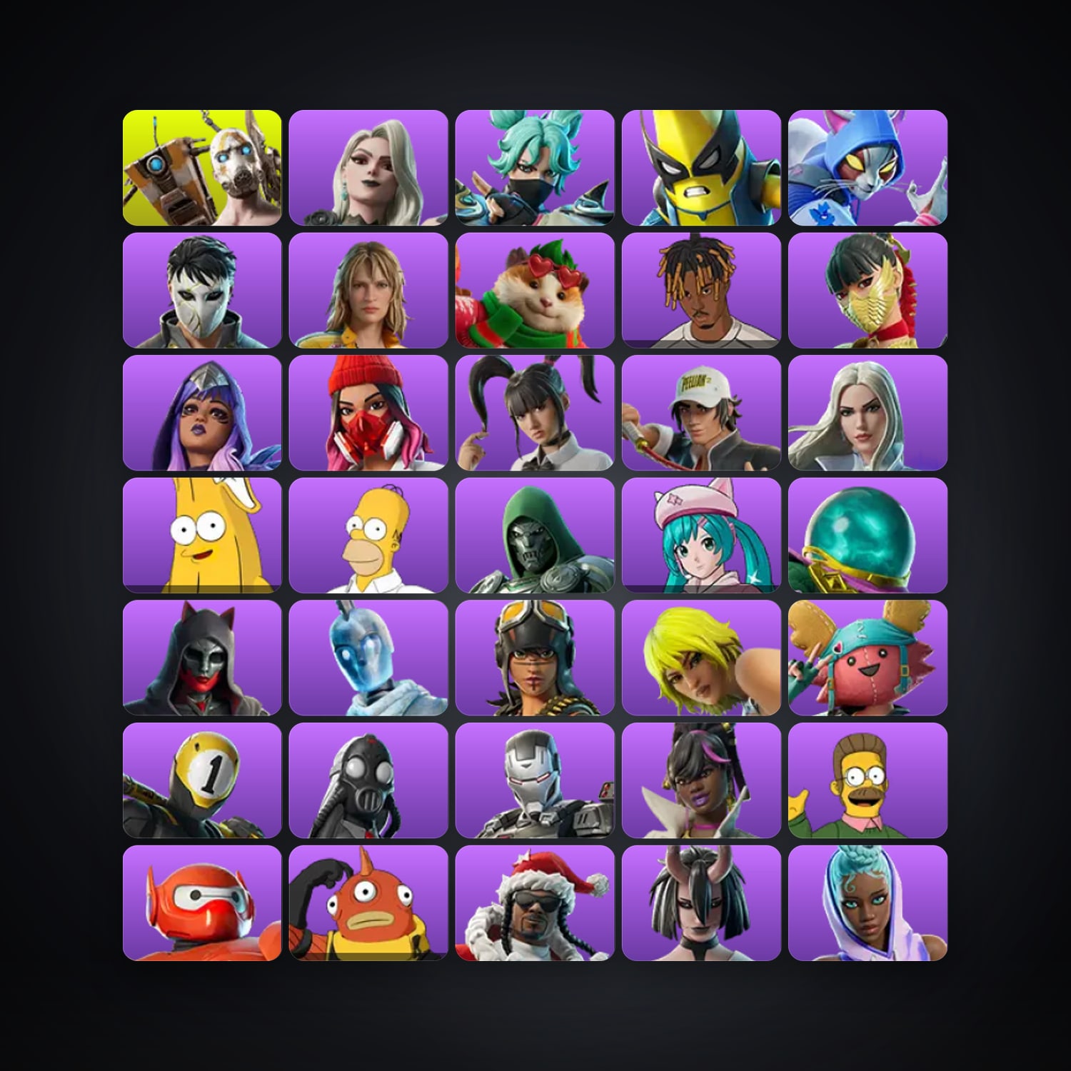 Fortnite account with Psycho Bandit & Carletta — 68 skins — 150 V-Bucks — lvl 1096 — HabibiAccounts