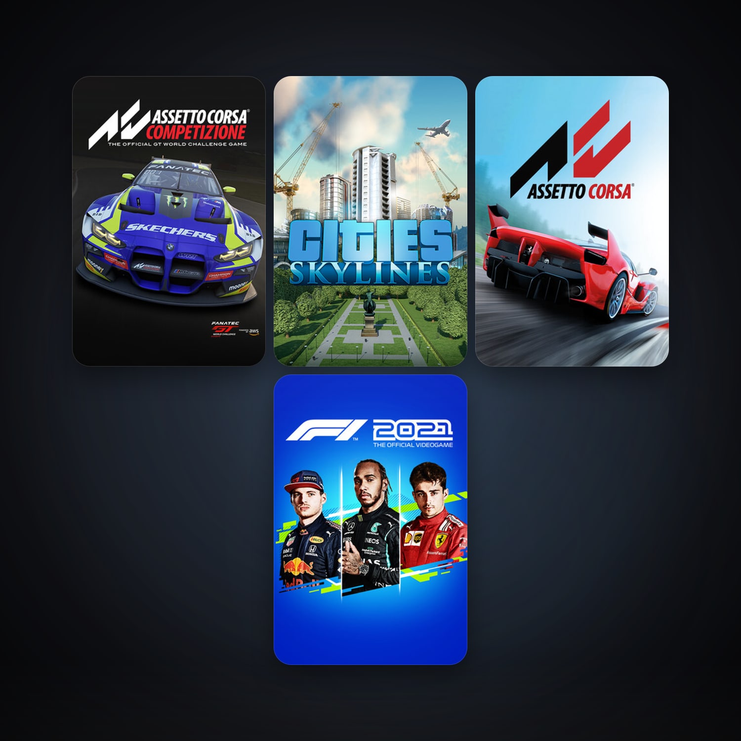 Steam account: RaceRoom Racing Experience + Assetto Corsa, 5 games, clean — HabibiAccounts