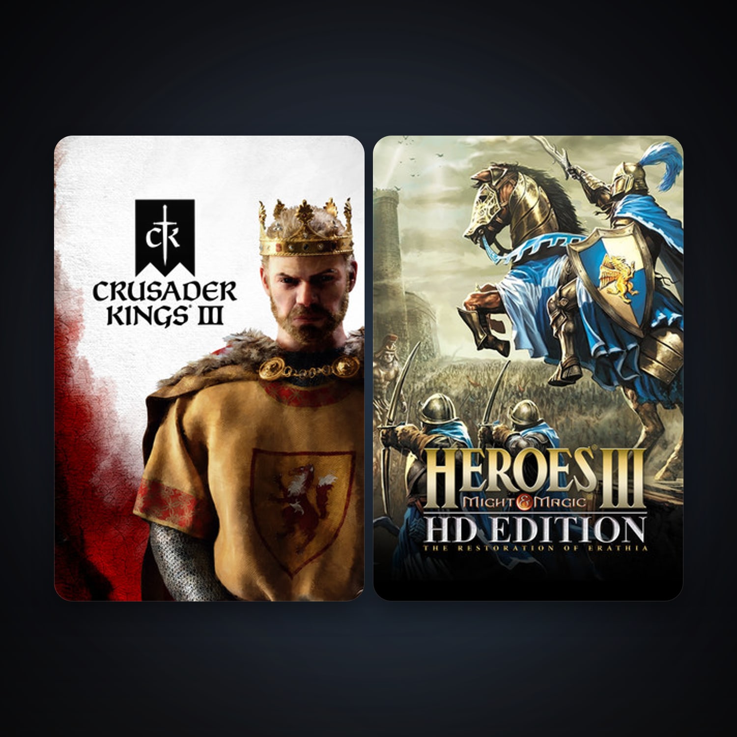 Steam account: Heroes of Might & Magic III - HD Edition + Crusader Kings III, 2 games, clean — HabibiAccounts
