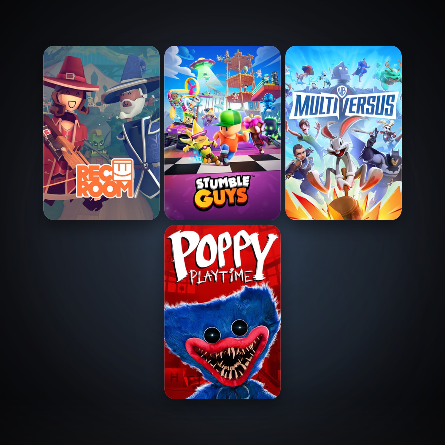 Steam account: Rec Room + Stumble Guys, 10 games, clean — HabibiAccounts