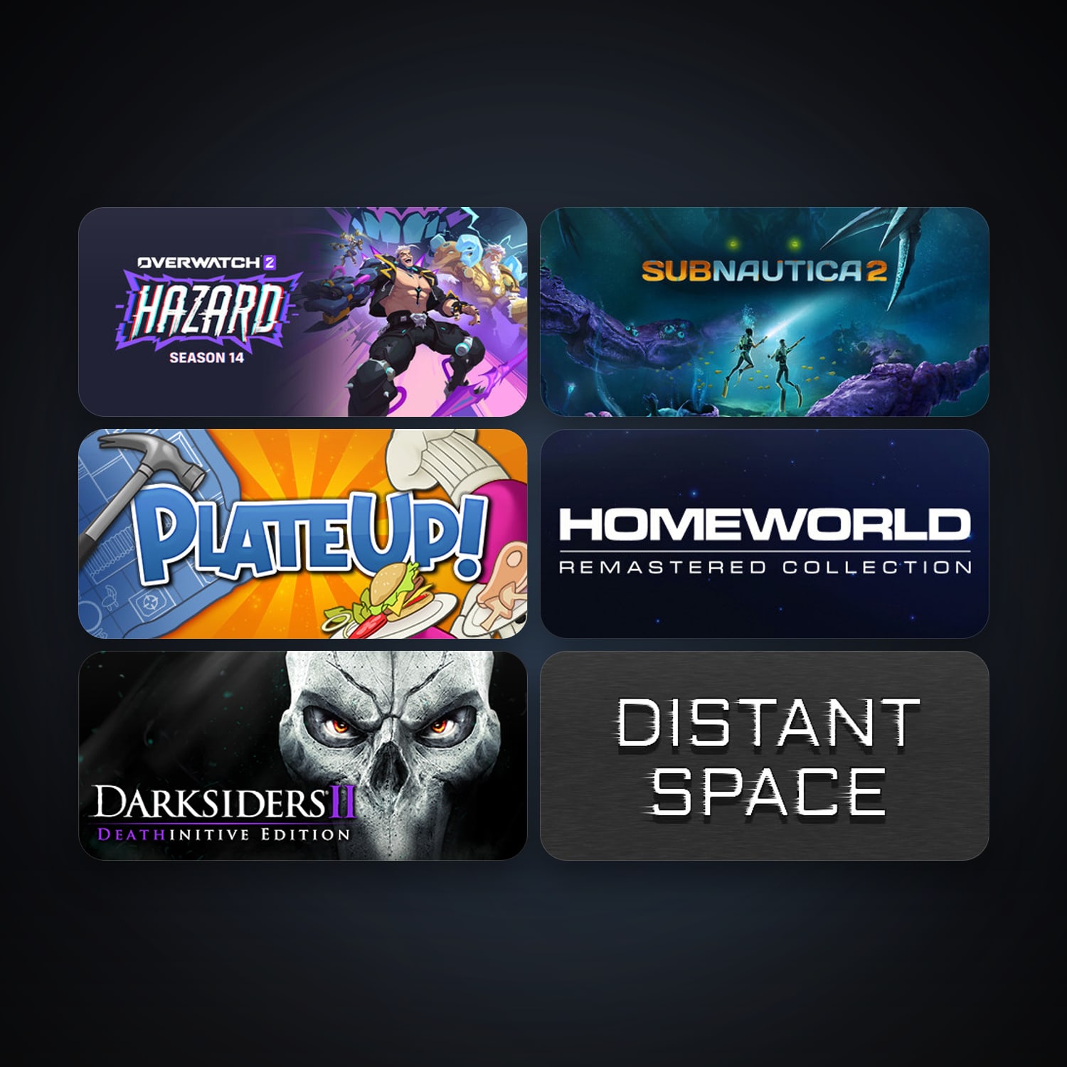 Homeworld Remastered Collection + Darksiders II Deathinitive Edition, 16 games, clean — HabibiAccounts