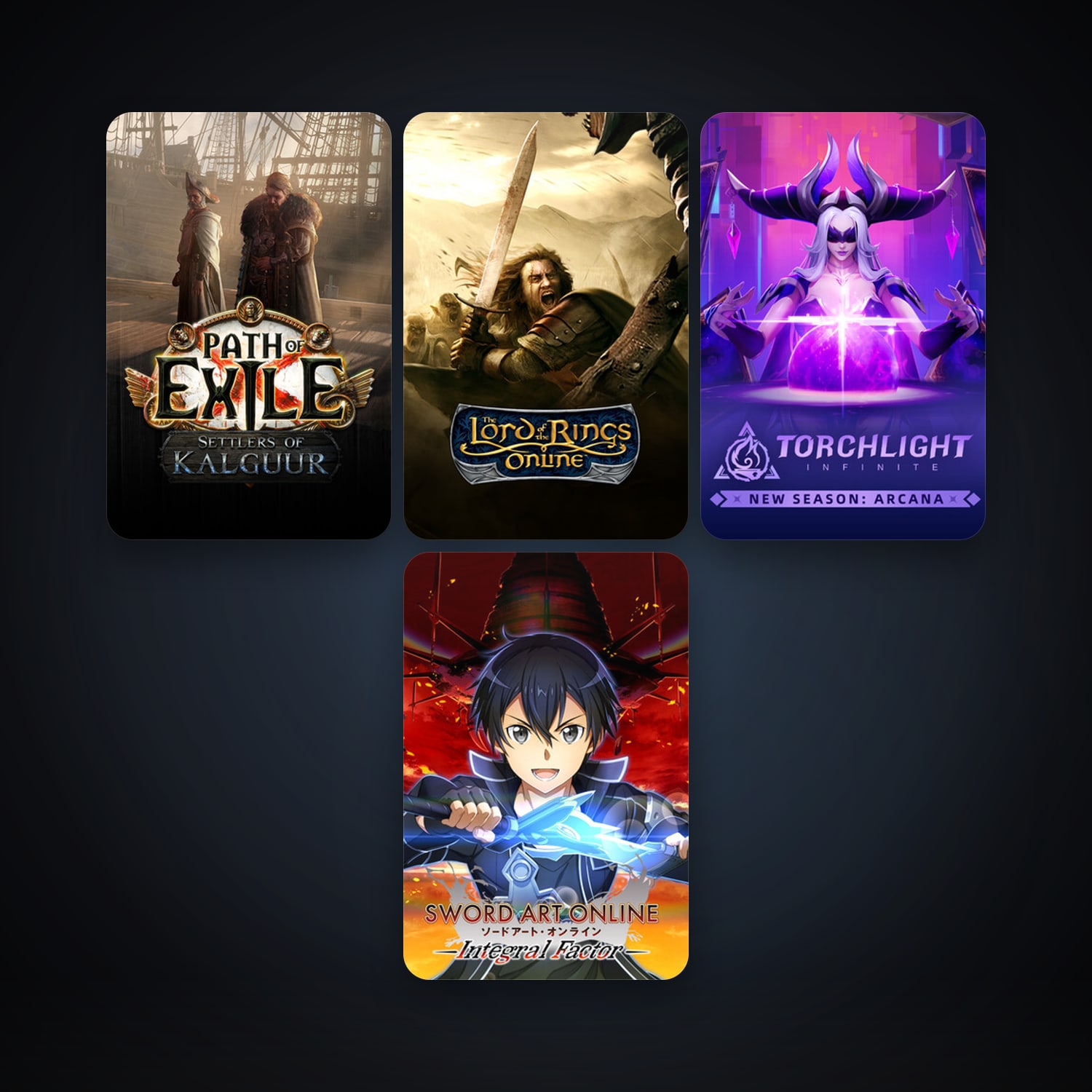 The Lord of the Rings Online + Path of Exile, 7 games, clean — HabibiAccounts