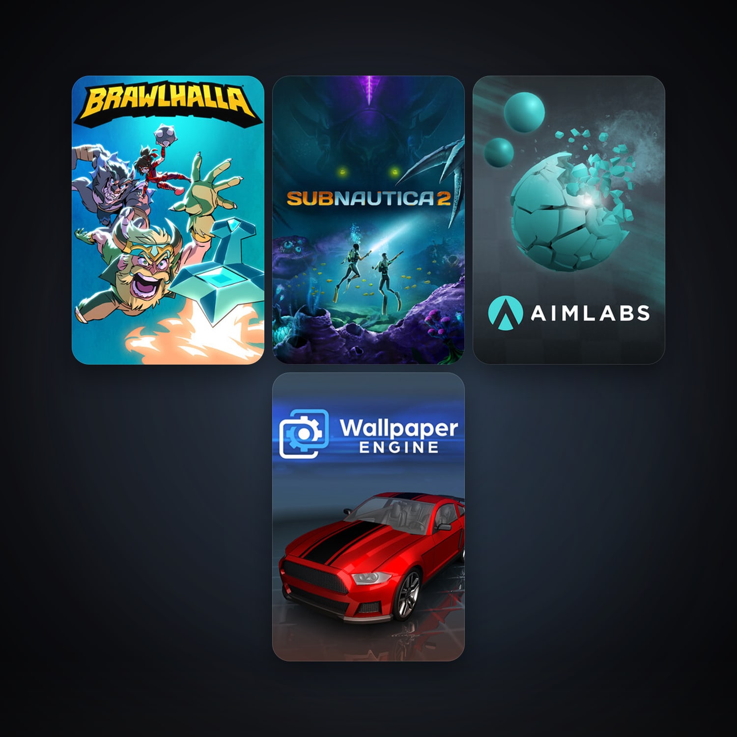 Brawlhalla + Wallpaper Engine, 6 games, clean — HabibiAccounts