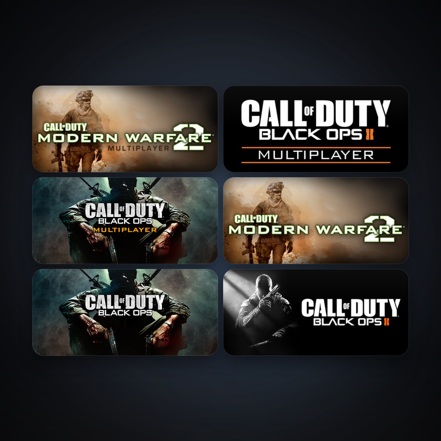 Call of Duty: Modern Warfare 2 (2009) + Call of Duty: Modern Warfare 2 - Multiplayer (2009), 8 games, clean — HabibiAccounts