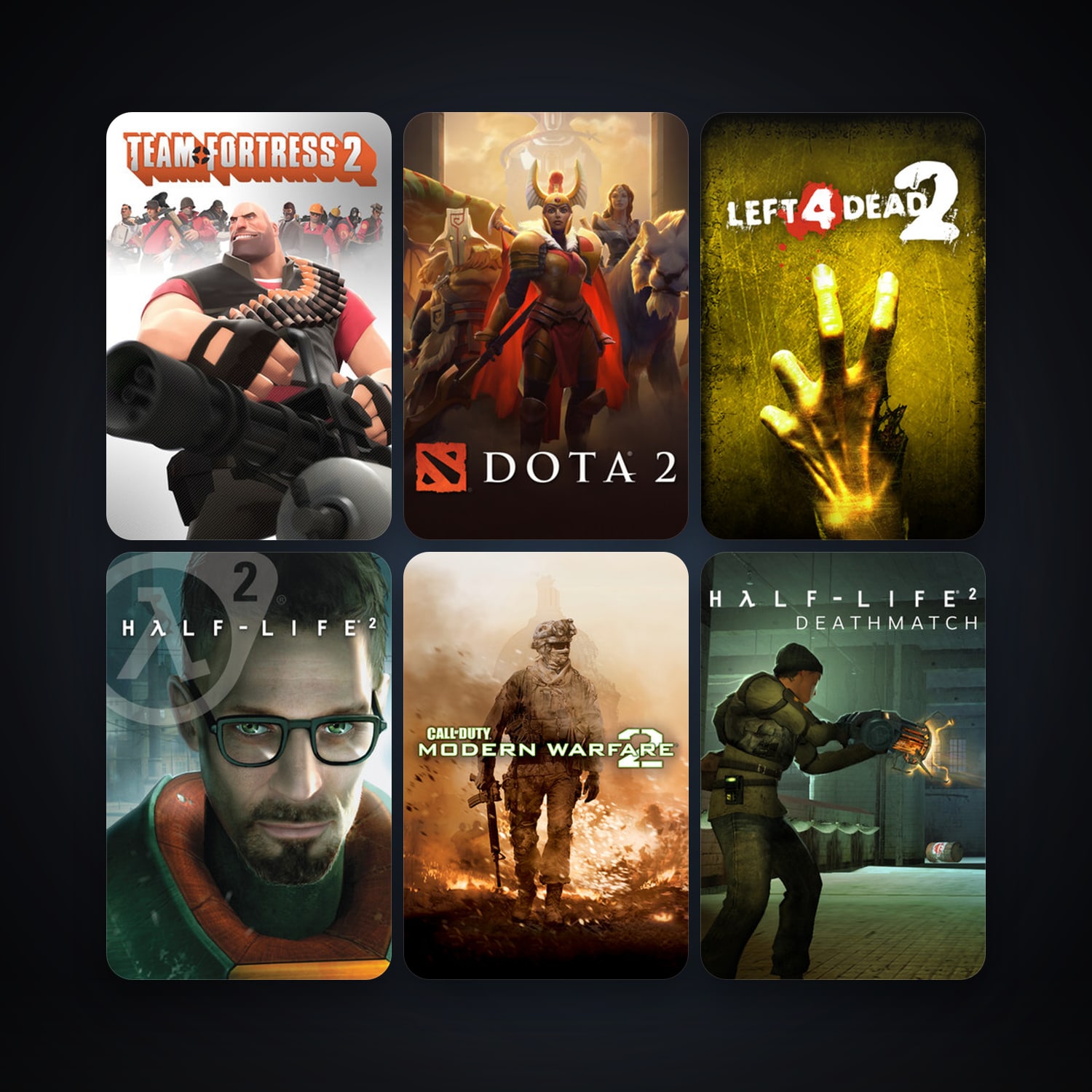 Half-Life 2 + Half-Life 2: Deathmatch, 24 games, Steam 12, clean — HabibiAccounts
