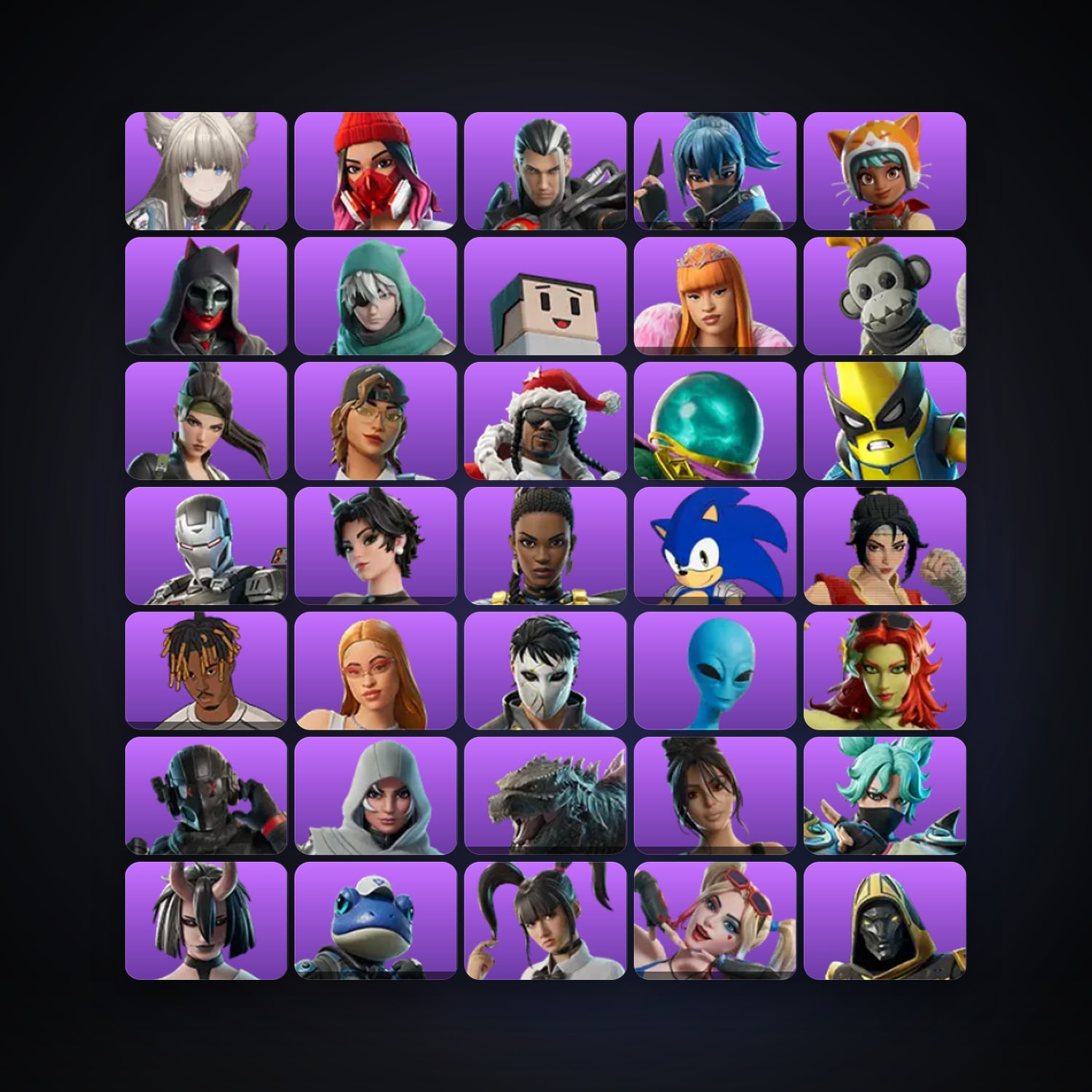 حساب فورتنايت Aerial Assault Trooper وPerlica، لوكر 45 سكن، لفل 2006، 87 فوز — HabibiAccounts
