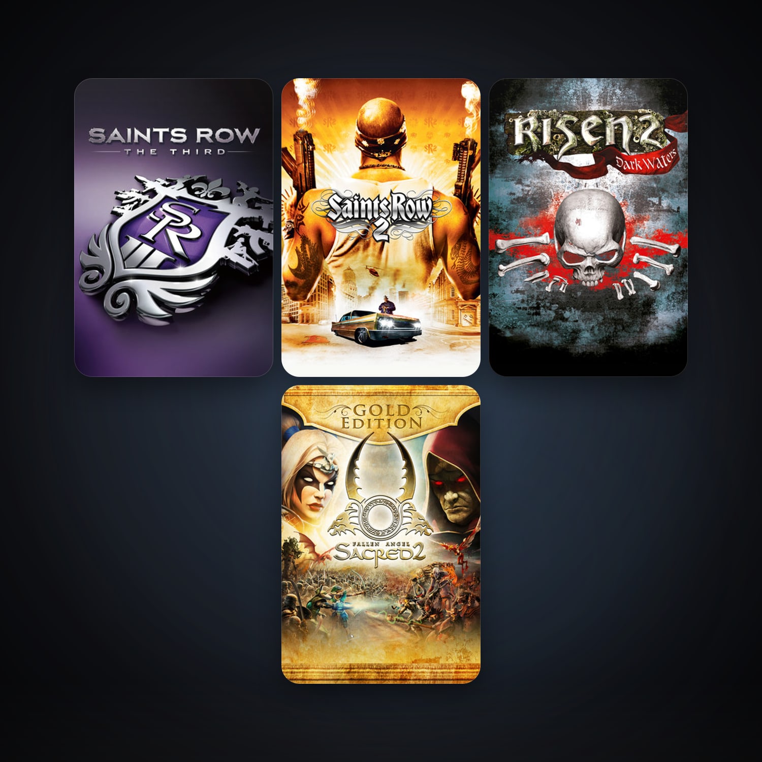 Steam account: Saints Row 2 + Risen 2: Dark Waters, 4 games, clean — HabibiAccounts