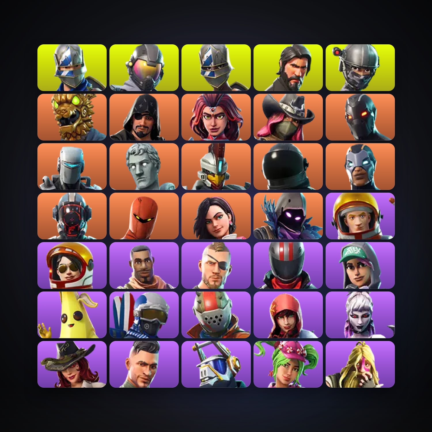 Fortnite account with Blue Squire & Royale Knight — 37 skins — 450 V-Bucks — lvl 1010 — HabibiAccounts