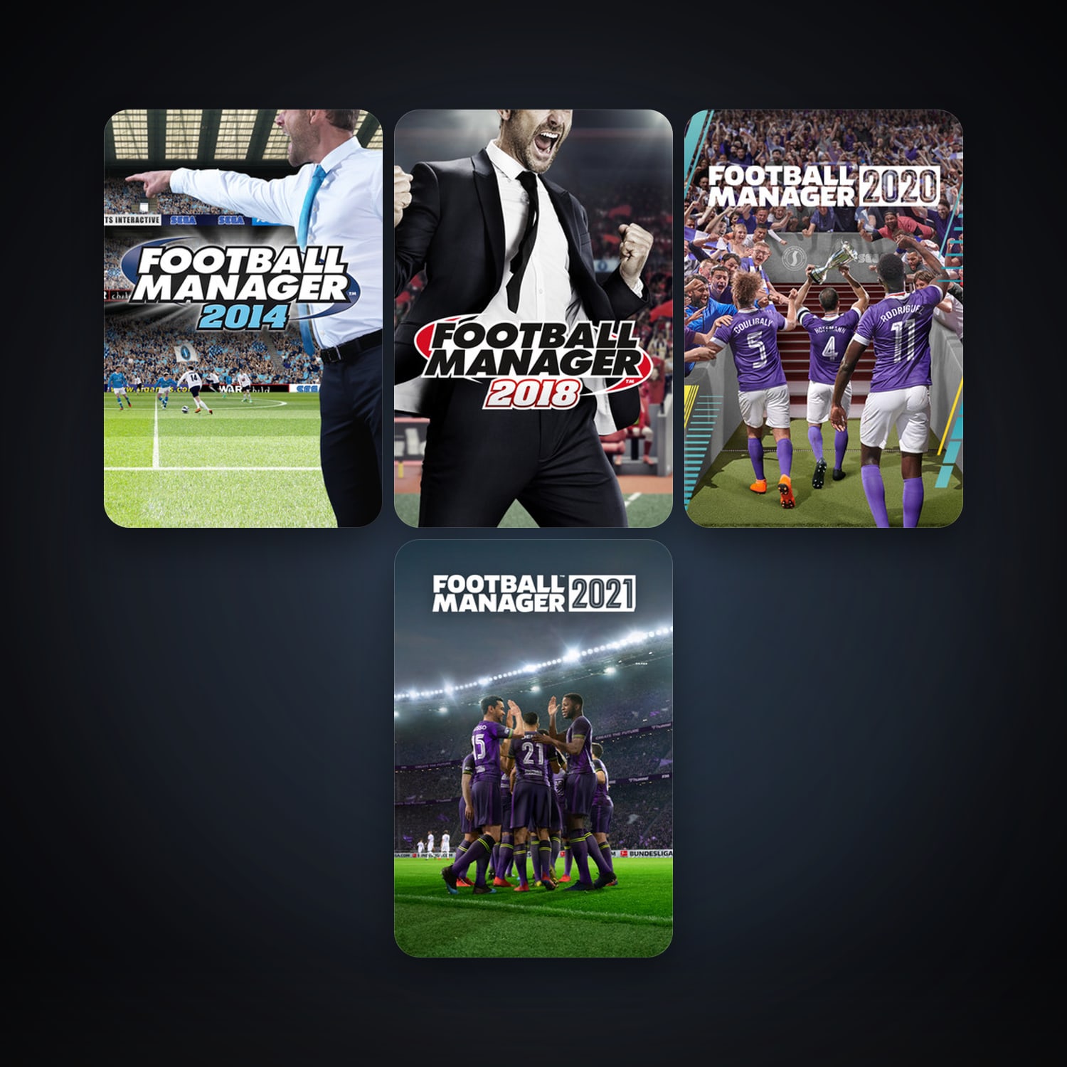 Steam account: Football Manager 2014 + Football Manager 2018, 9 games, clean — HabibiAccounts
