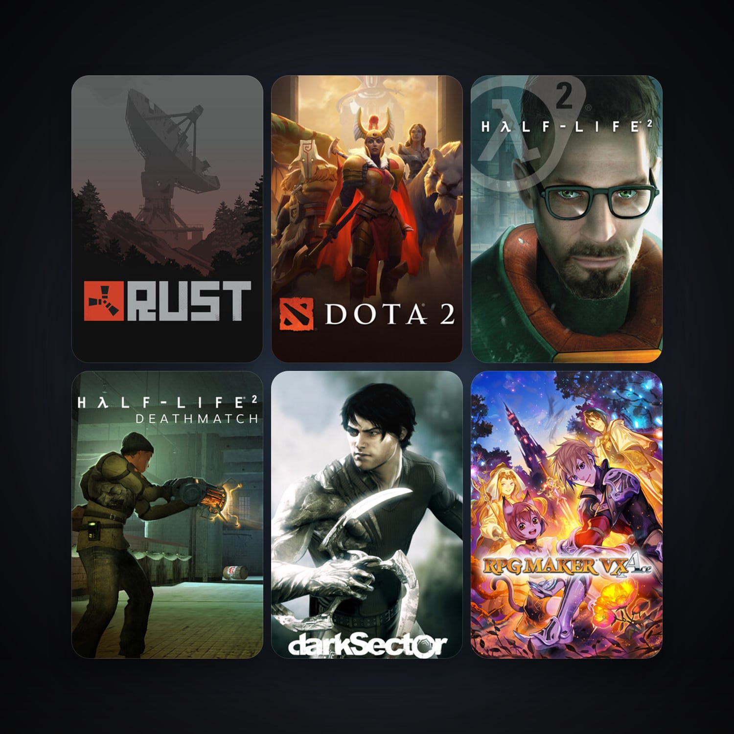 Steam account — Half-Life 2 + Half-Life 2: Deathmatch, 50 games, Steam 10, clean — HabibiAccounts