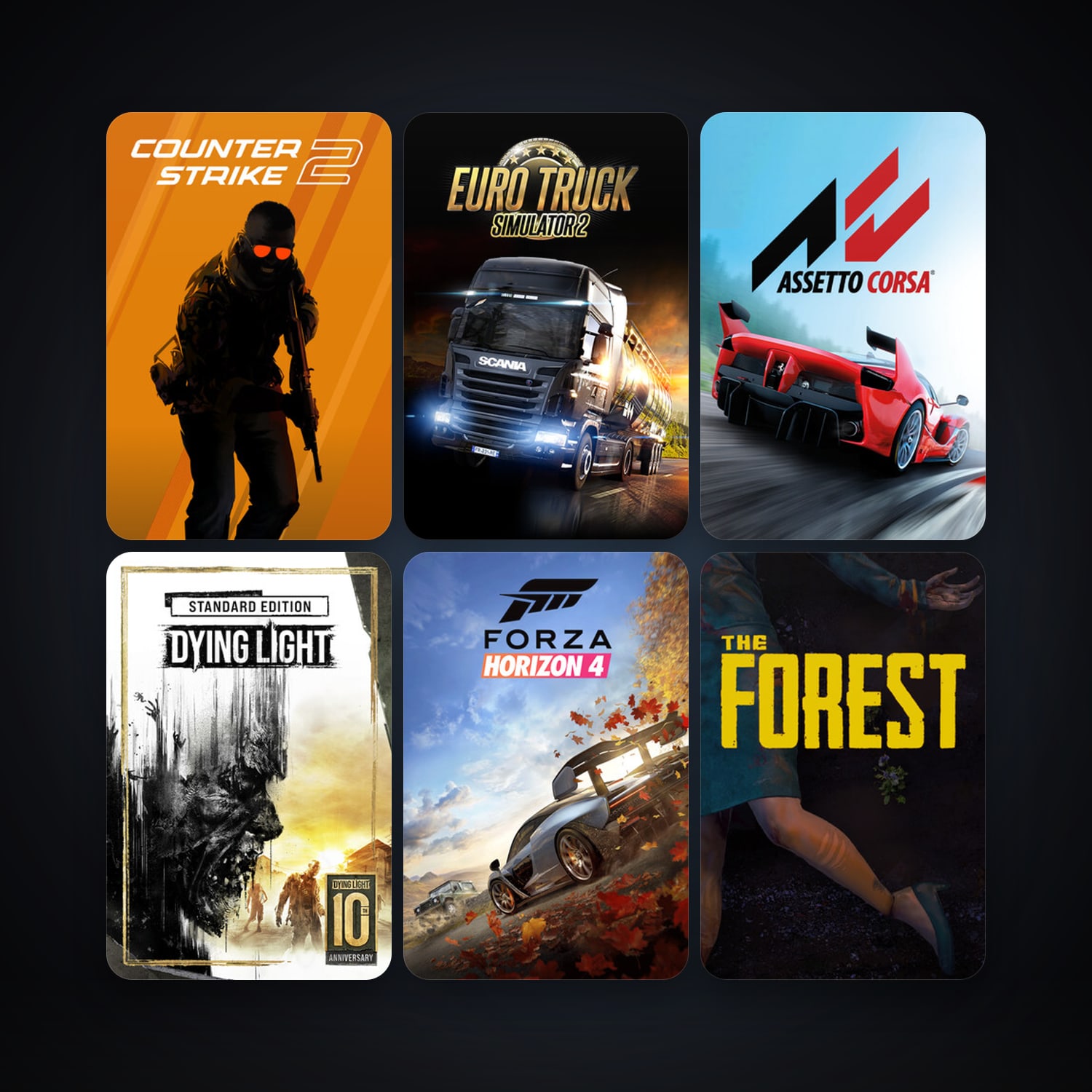 CS2 Prime + Euro Truck Simulator 2, 56 games, clean — HabibiAccounts