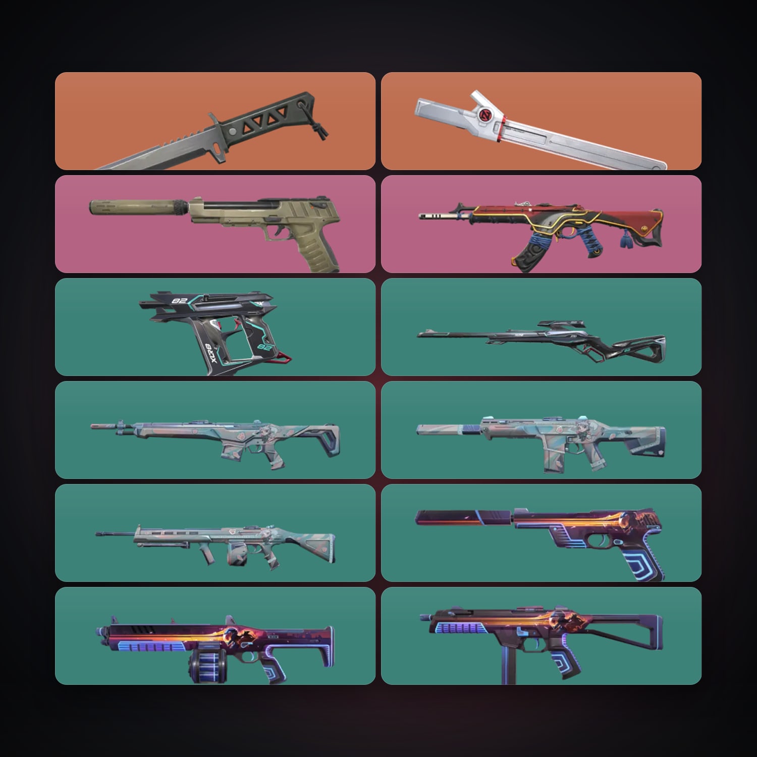 EU Silver 1 locker — 2 knives, 13 skins, lvl 71 · 264580266 — HabibiAccounts