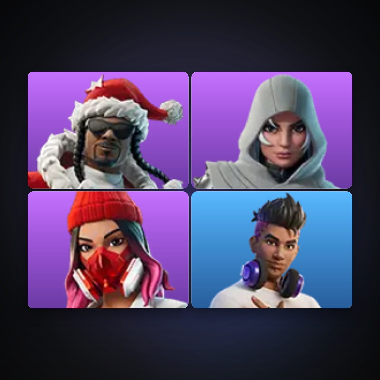 Fortnite account with Santa Dogg & Vanguard Zadie — 4 skins — 400 V-Bucks — lvl 154 — HabibiAccounts
