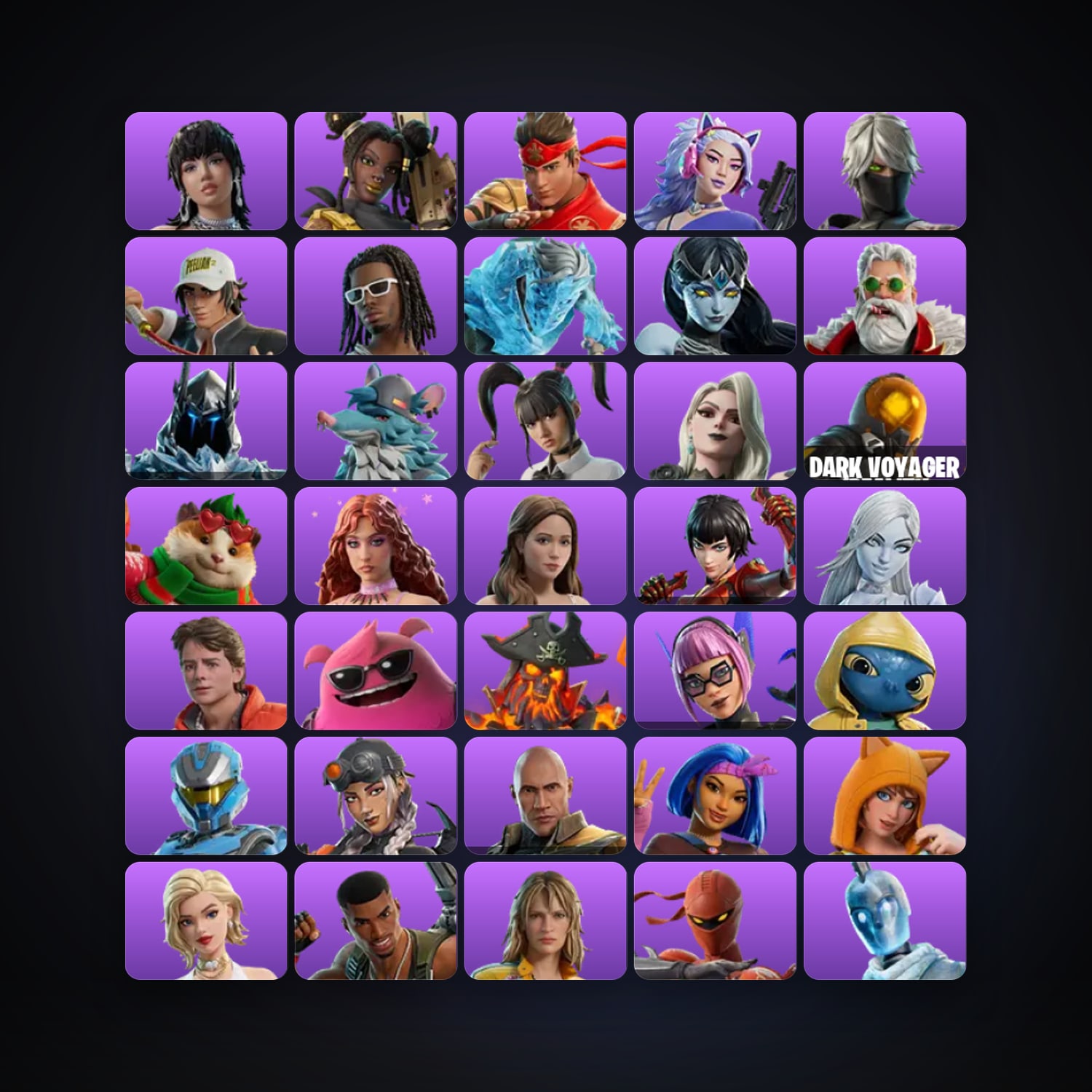 Fortnite account with Rockstar LISA & Luxe Patroller — 40 skins — 150 V-Bucks — lvl 919 — HabibiAccounts