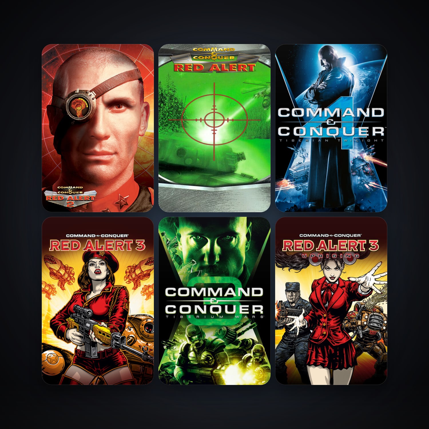 Command & Conquer: Red Alert 3 + Command & Conquer 3: Tiberium Wars, 14 games, clean — HabibiAccounts