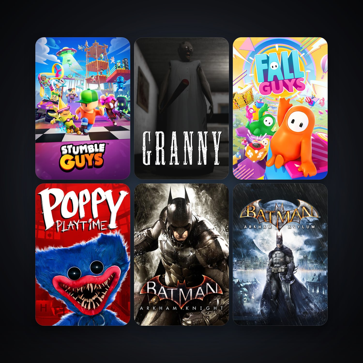 Batman: Arkham Asylum Game of the Year Edition + Batman: Arkham City - Game of the Year Edition, 14 games, clean — HabibiAccounts