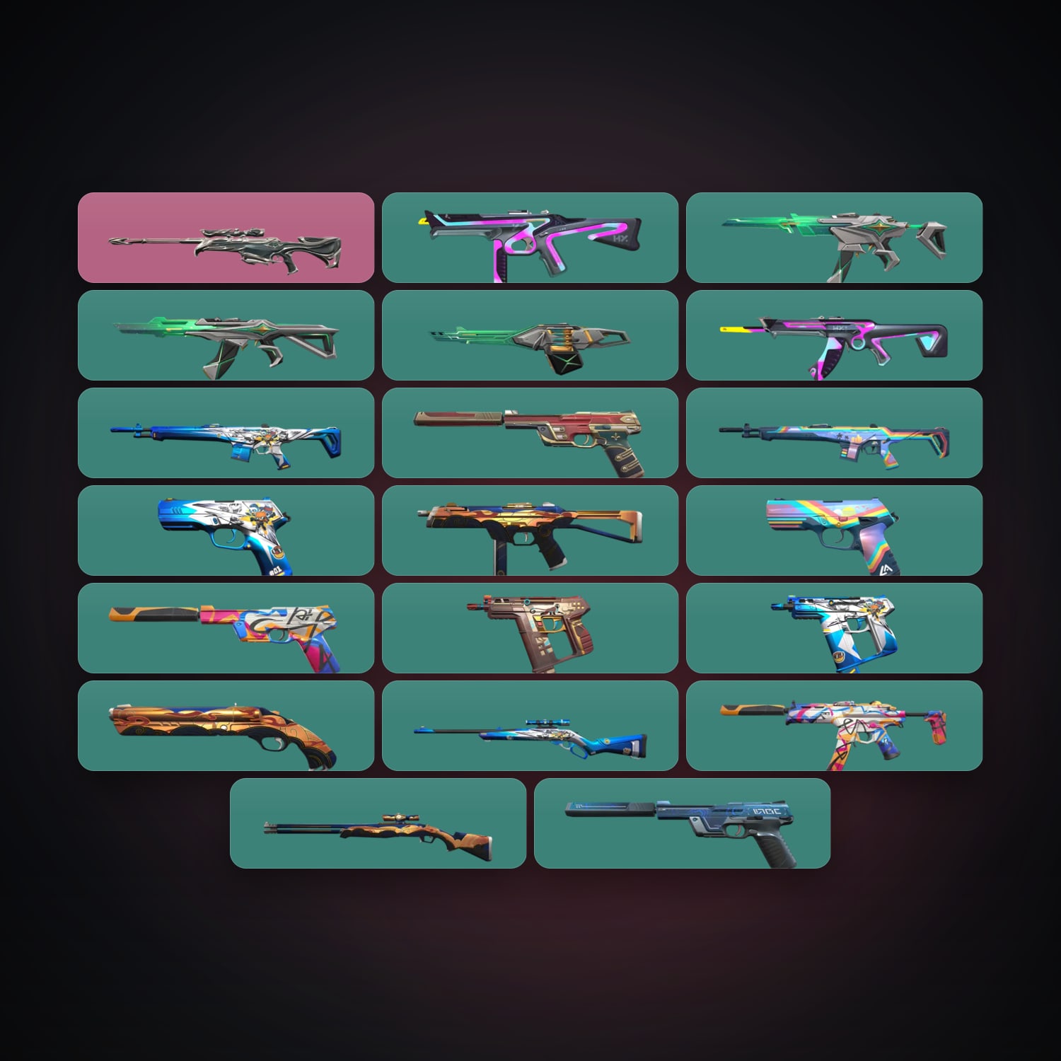Valorant account: EU Bronze 2 locker — 22 skins, lvl 72 — HabibiAccounts