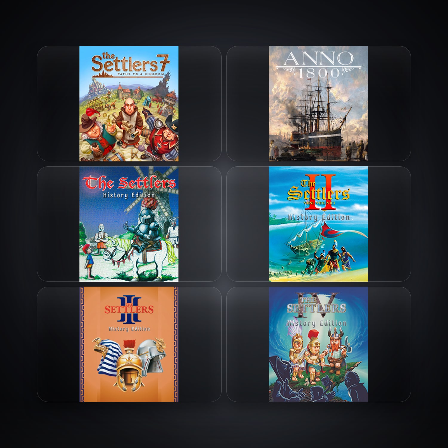 Ubisoft The Settlers 7: Paths to a Kingdom + Anno 1800 — DE — 13 games — HabibiAccounts