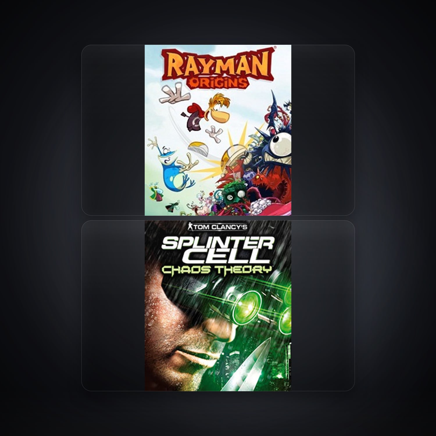 Ubisoft Rayman Origins + Tom Clancy's Splinter Cell Chaos Theory — BR — HabibiAccounts