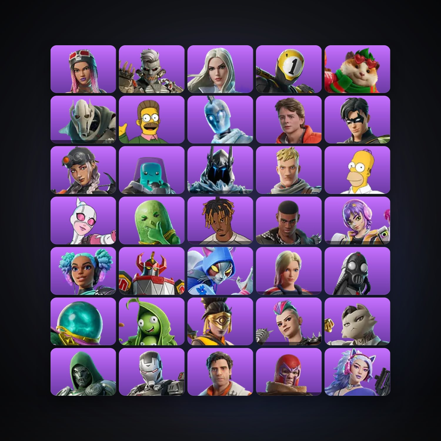 Fortnite account with Keisha Cross & Megalo Don — 97 skins — 450 V-Bucks — lvl 2009 — HabibiAccounts