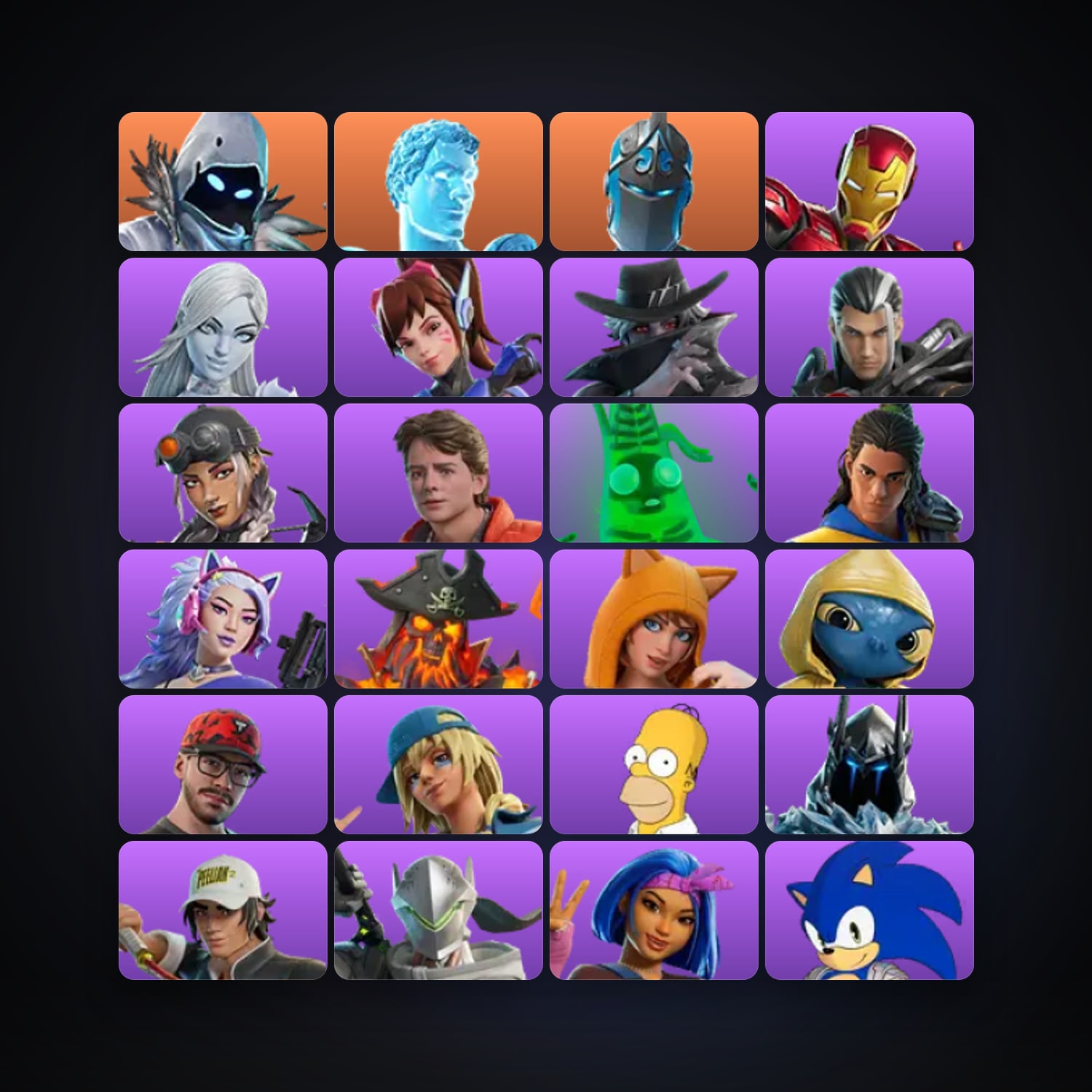 Fortnite account with Renegade Raider & Frozen Raven — 94 skins — lvl 3130 — HabibiAccounts