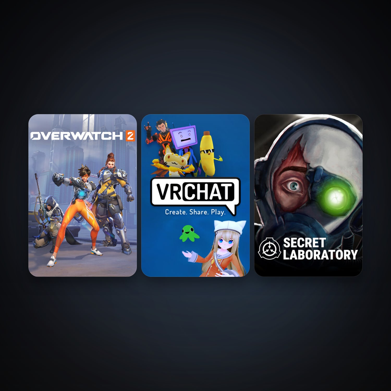 Steam account: VRChat + SCP: Secret Laboratory, 3 games, clean — HabibiAccounts