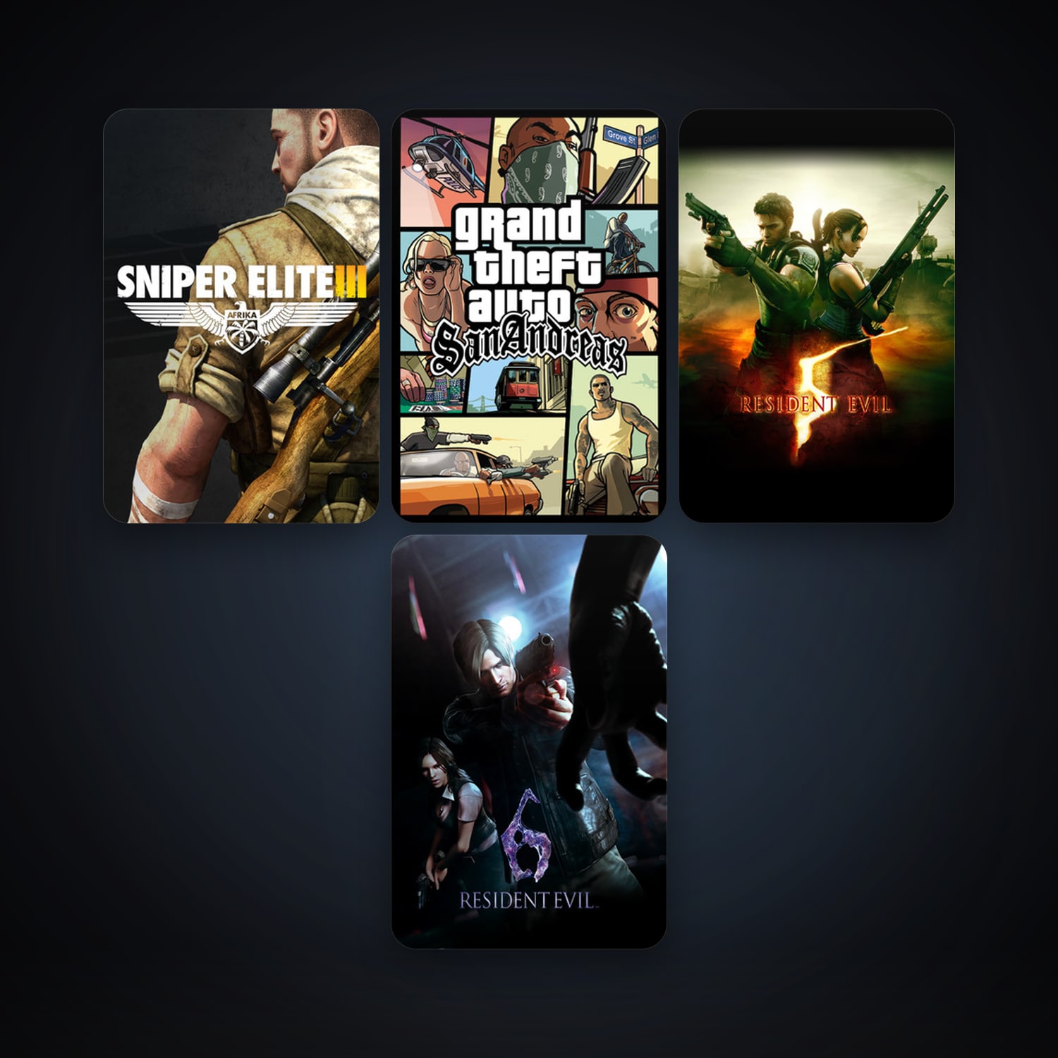Steam account: Grand Theft Auto: San Andreas + Resident Evil 5, 7 games, clean — HabibiAccounts