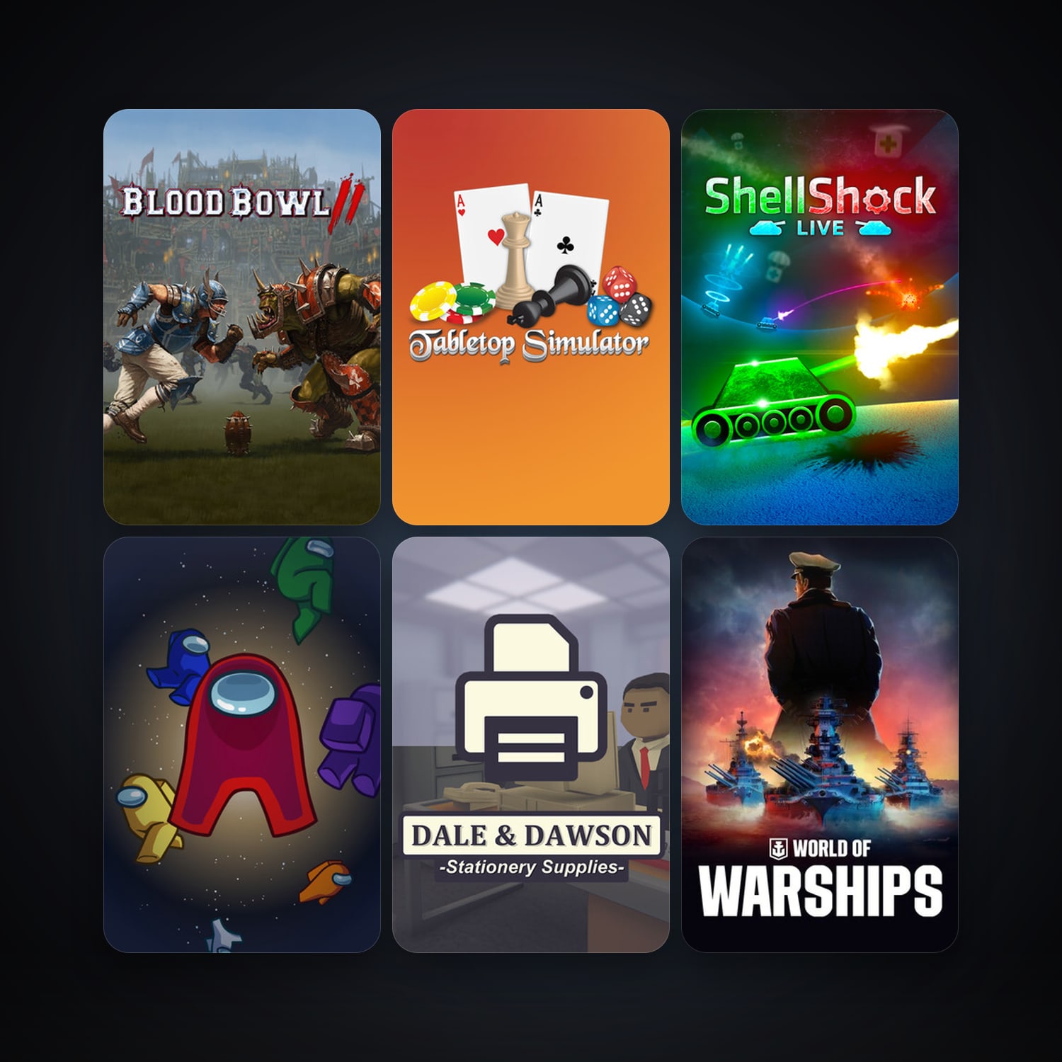 Steam account: Blood Bowl 2 + Tabletop Simulator, 9 games, clean — HabibiAccounts