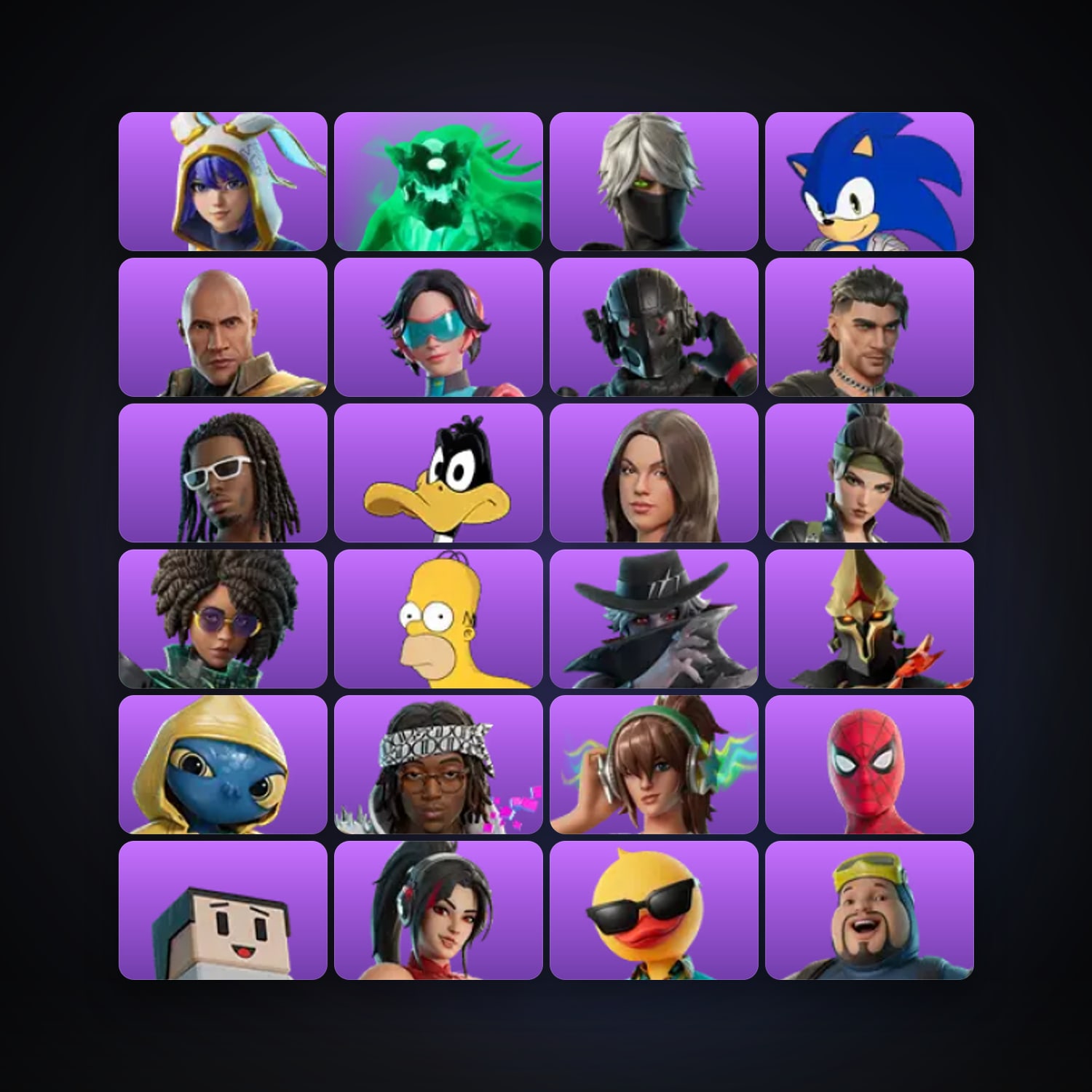 Fortnite account with Bunnii O'Hare & Spectral Devourer — 45 skins — lvl 304 — HabibiAccounts