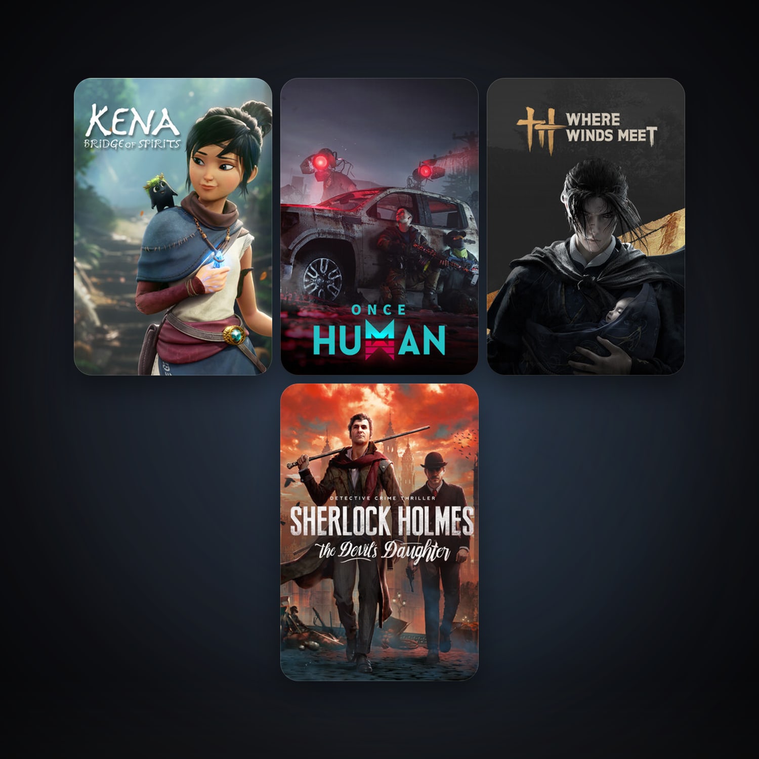 Steam account: Sherlock Holmes: The Devil's Daughter + Kena: Bridge of Spirits, 7 games, clean — HabibiAccounts