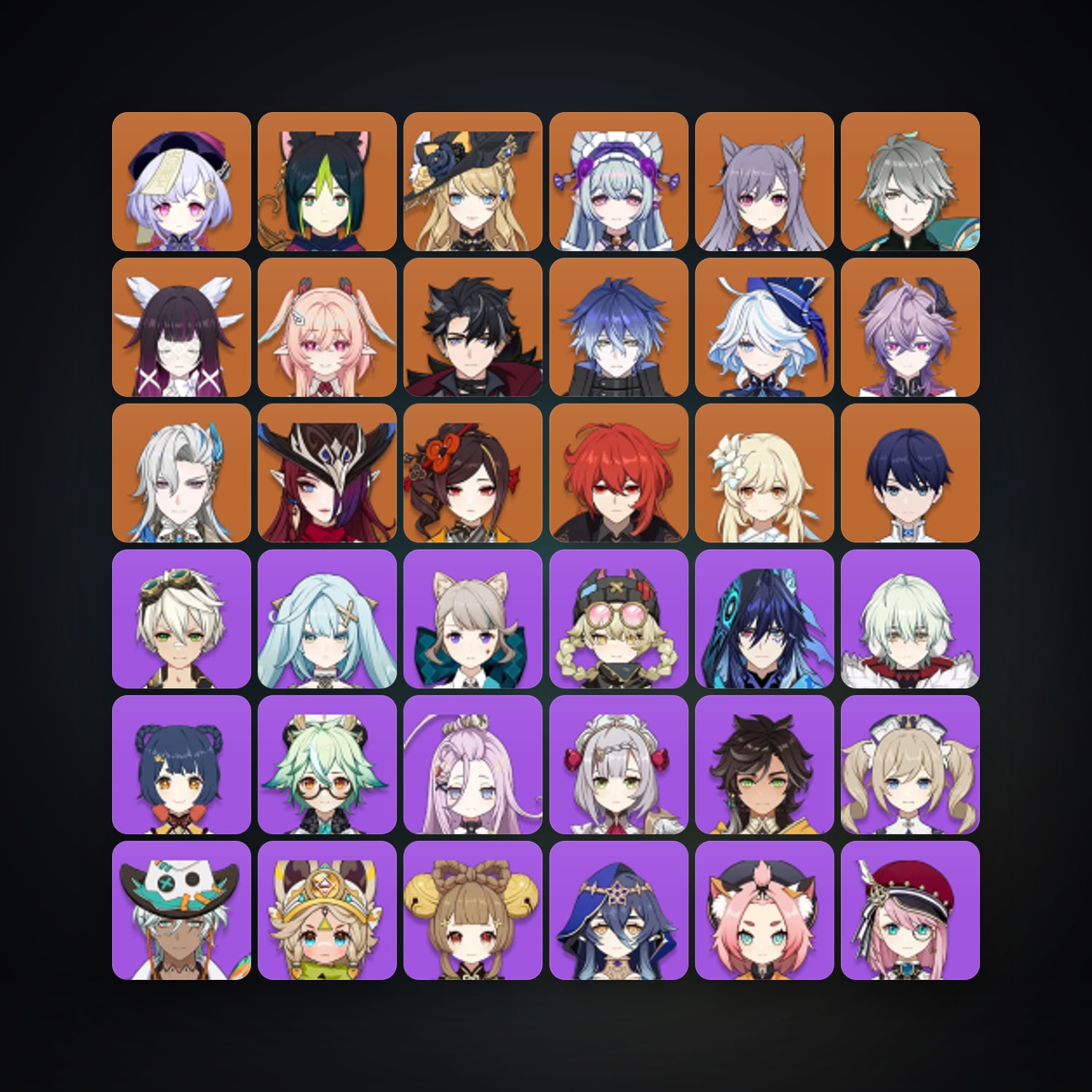 Genshin Impact | AR 59 | 61 Chars | 16× 5★ — Genshin / miHoYo Account — HabibiAccounts