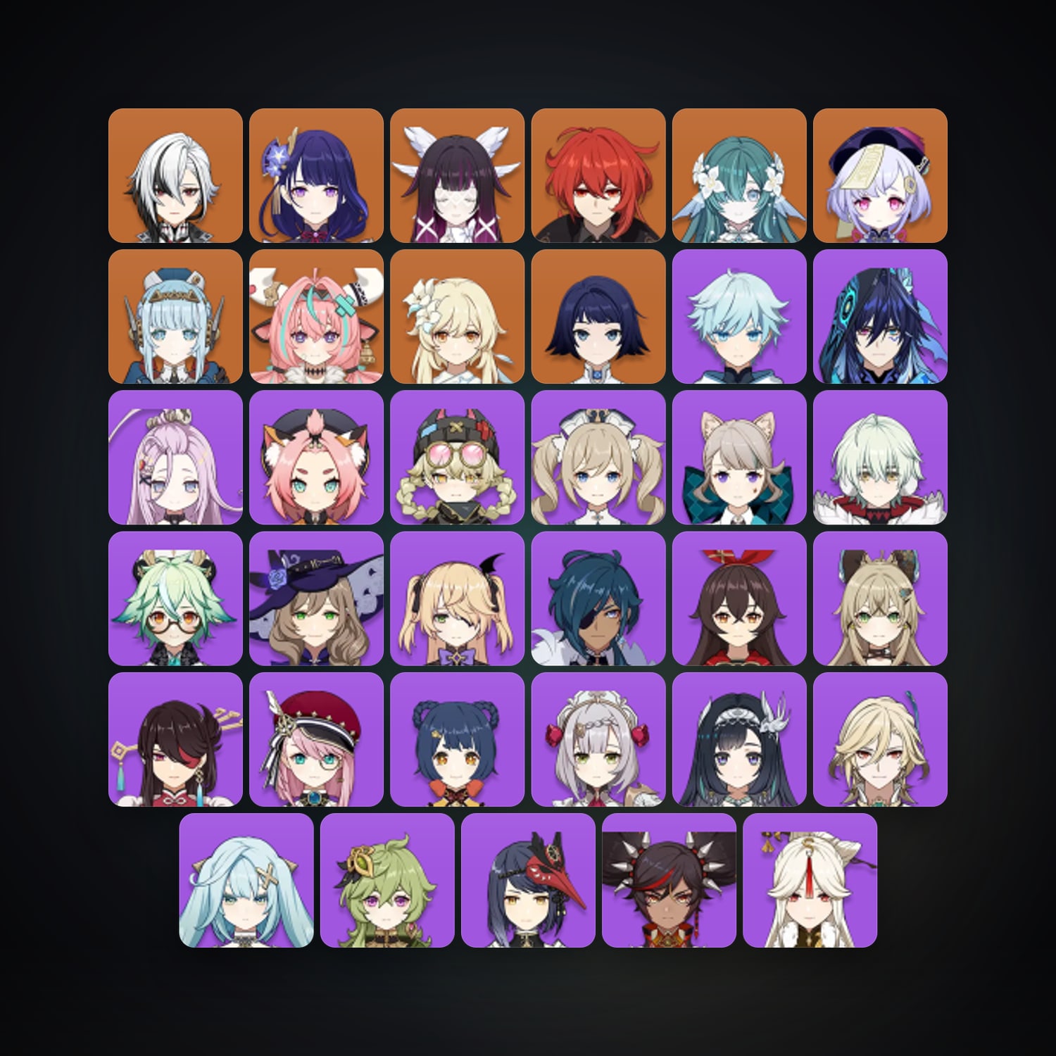 Genshin Impact | AR 55 | 37 Chars | 8× 5★ — Genshin / miHoYo Account — HabibiAccounts