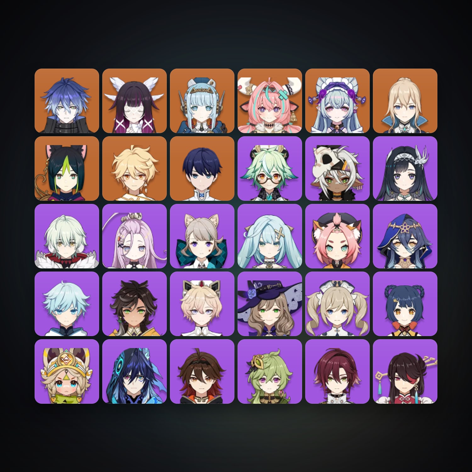 Genshin Impact account — AR 55 | 32 Chars | 7× 5★ — HabibiAccounts
