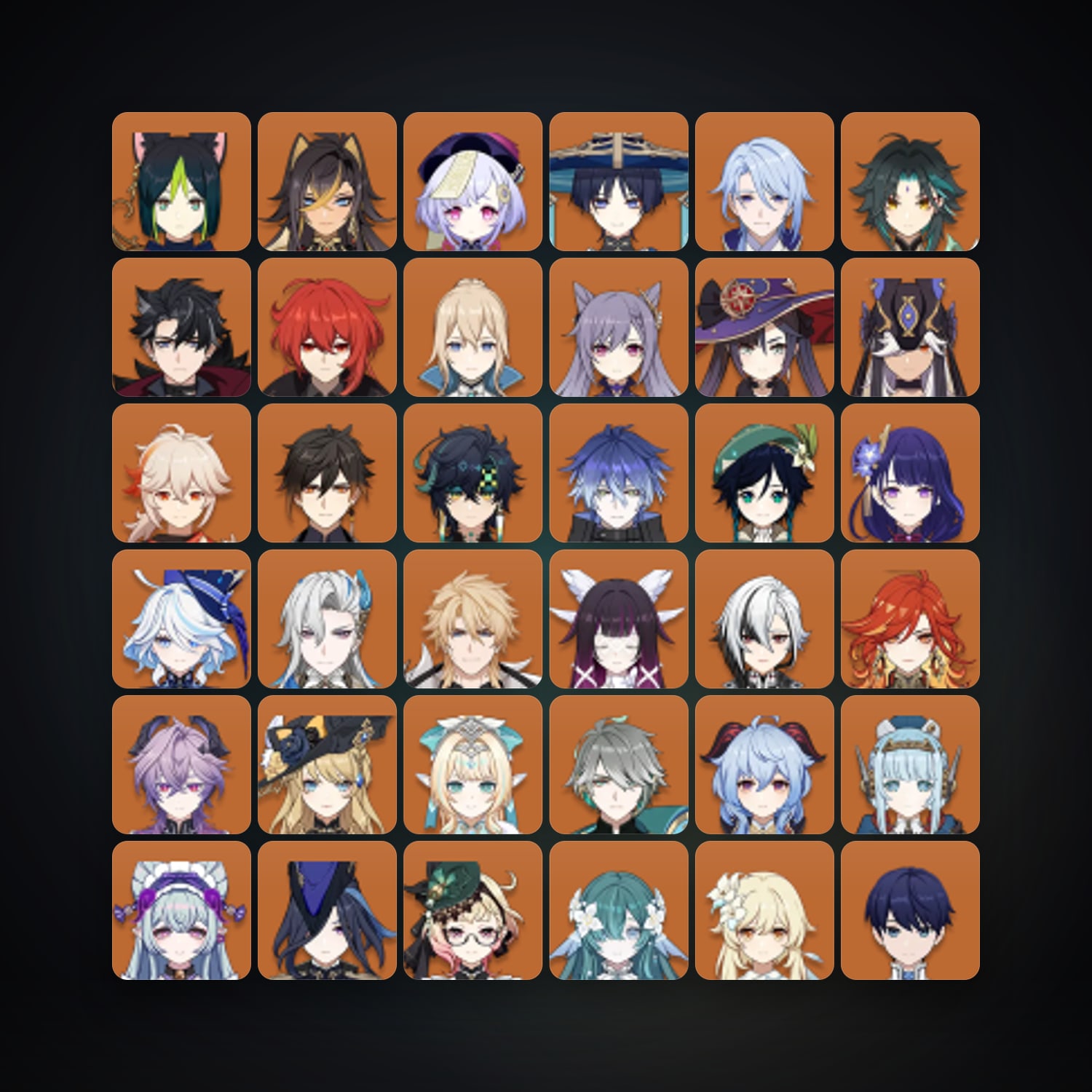 Genshin Impact | AR 60 | 87 Chars | 34× 5★ — Genshin / miHoYo Account — HabibiAccounts