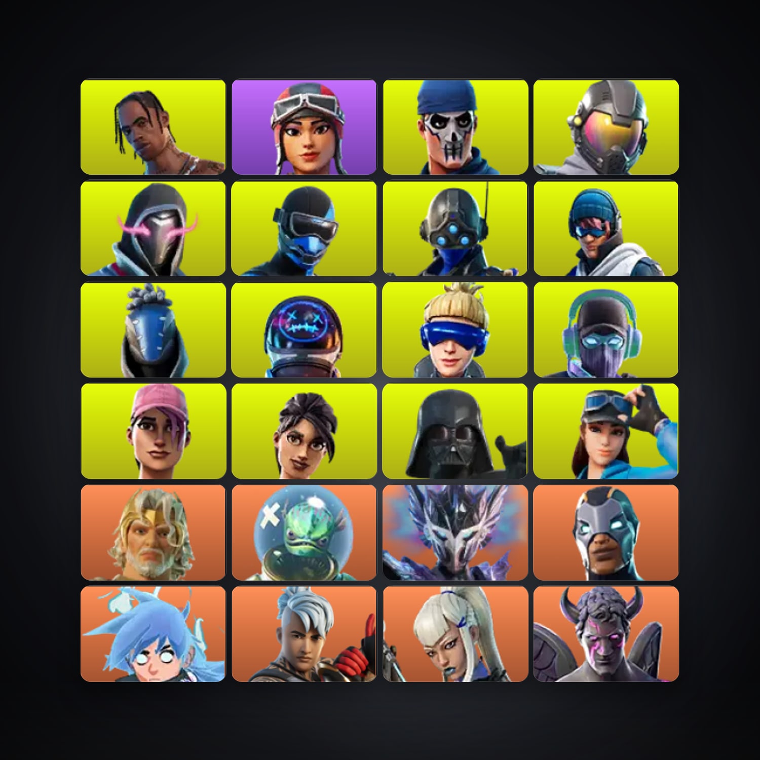 Fortnite account with Leviathan & Carbide — 493 skins — 200 V-Bucks — lvl 5318 — HabibiAccounts