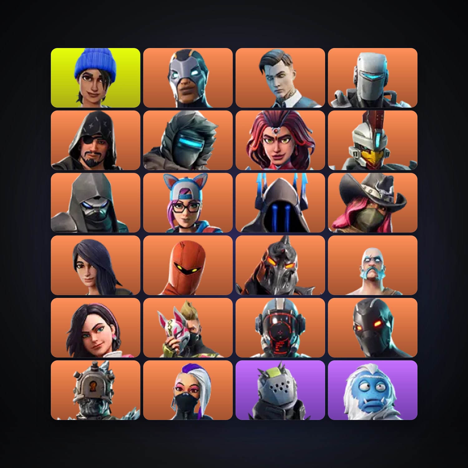 Fortnite account with Omega & Carbide — 57 skins — 400 V-Bucks — lvl 829 — HabibiAccounts