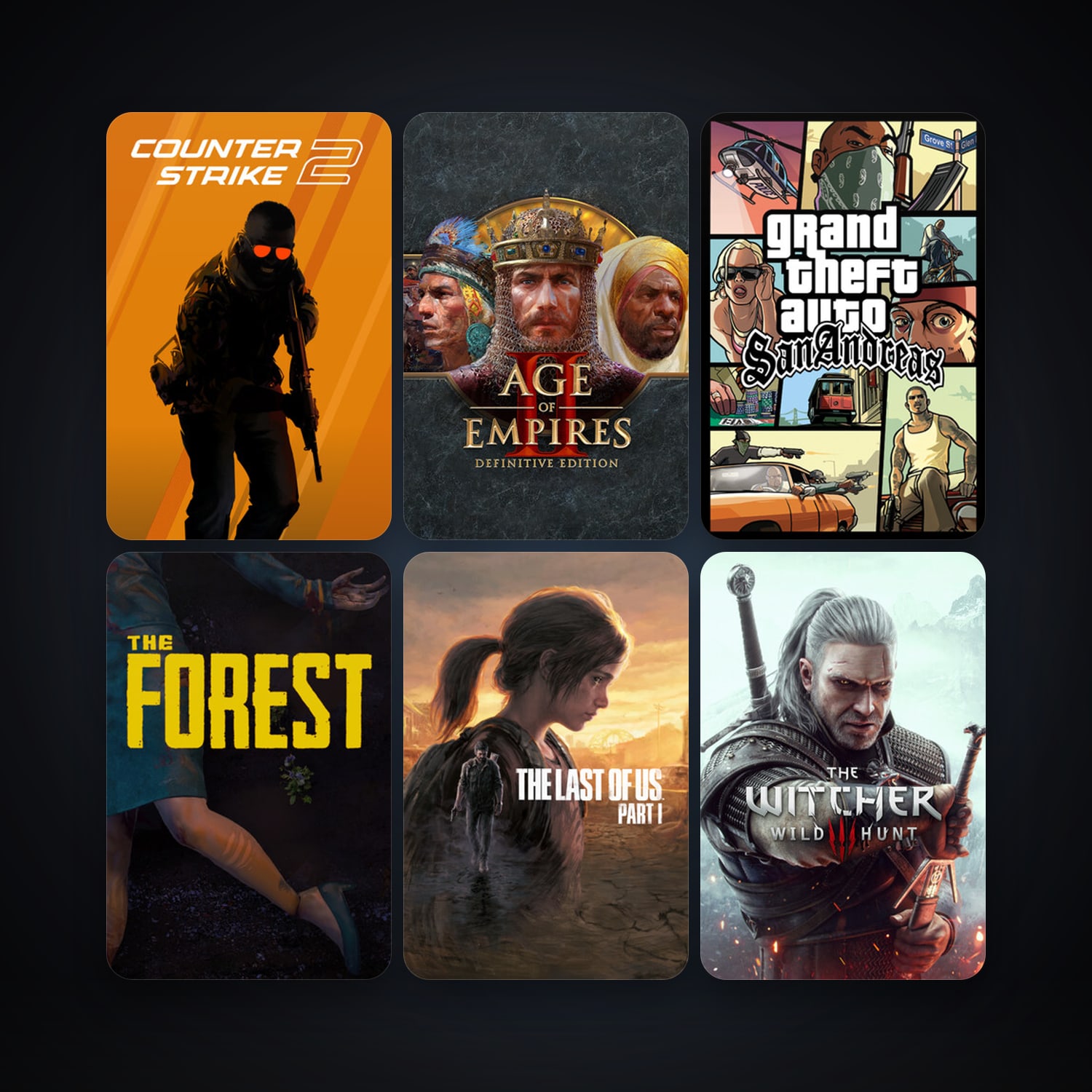 CS2 Prime + Grand Theft Auto: San Andreas, 20 games, clean — HabibiAccounts