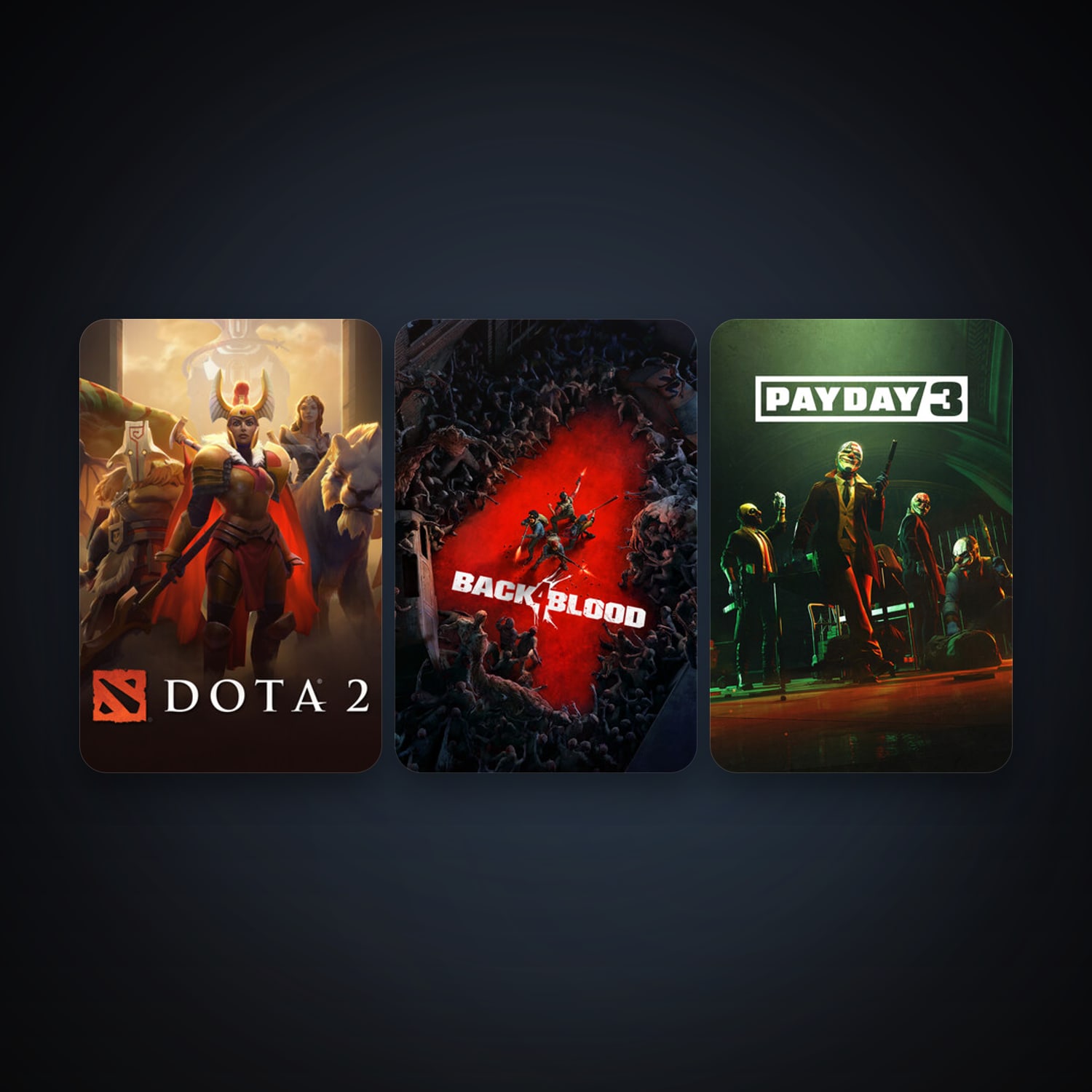 Steam account: Dota 2 + Back 4 Blood, 3 games, clean — HabibiAccounts